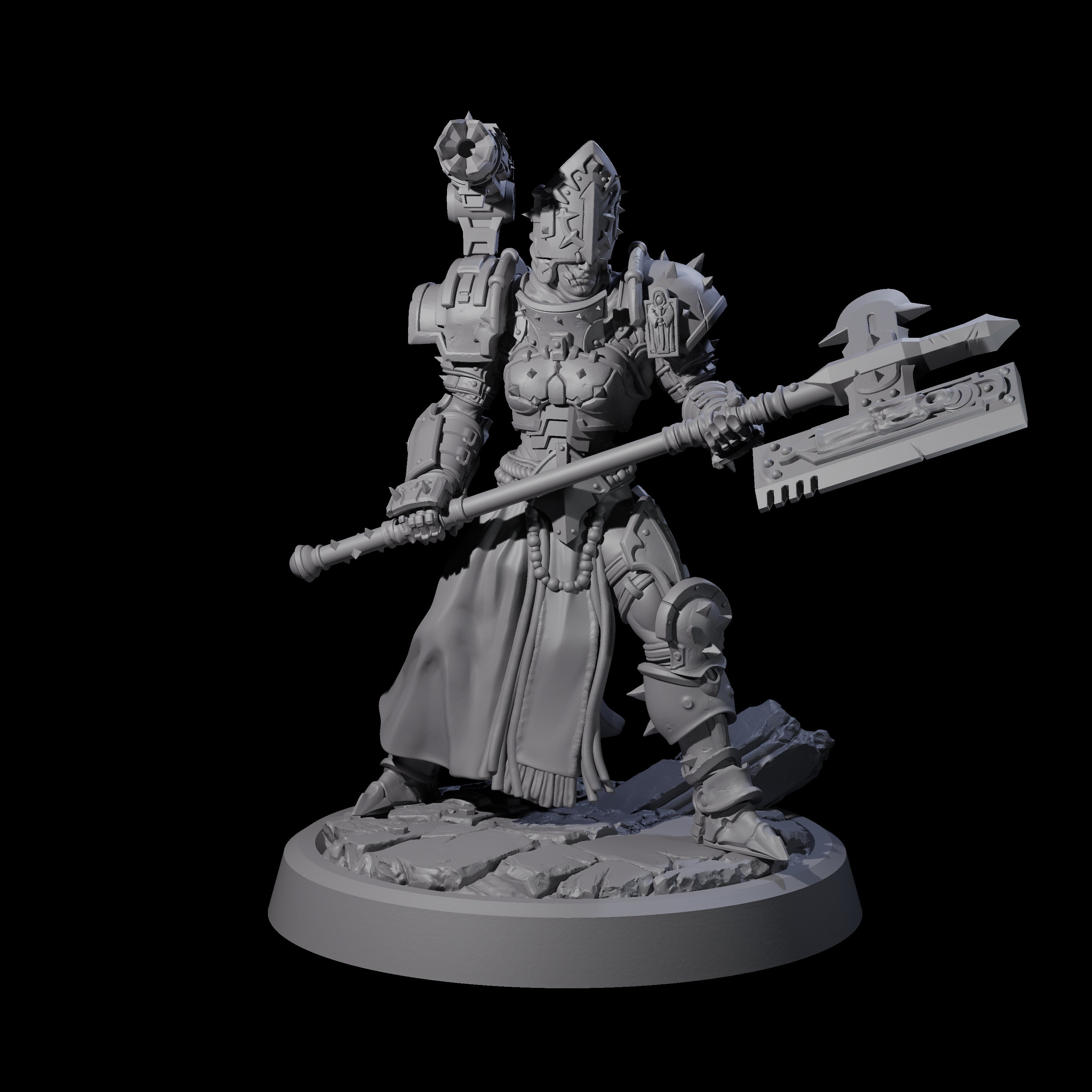 Sparking Human Warden Miniature for Dungeons and Dragons, Pathfinder or other TTRPGs