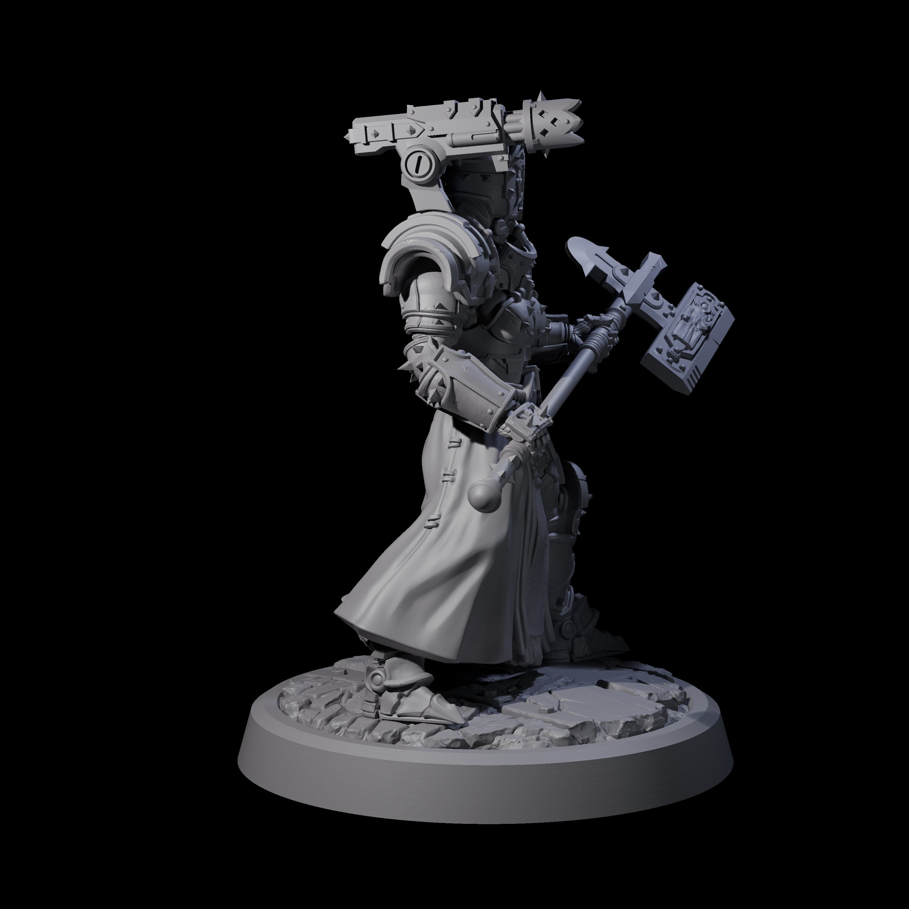 Sparking Human Warden Miniature for Dungeons and Dragons, Pathfinder or other TTRPGs