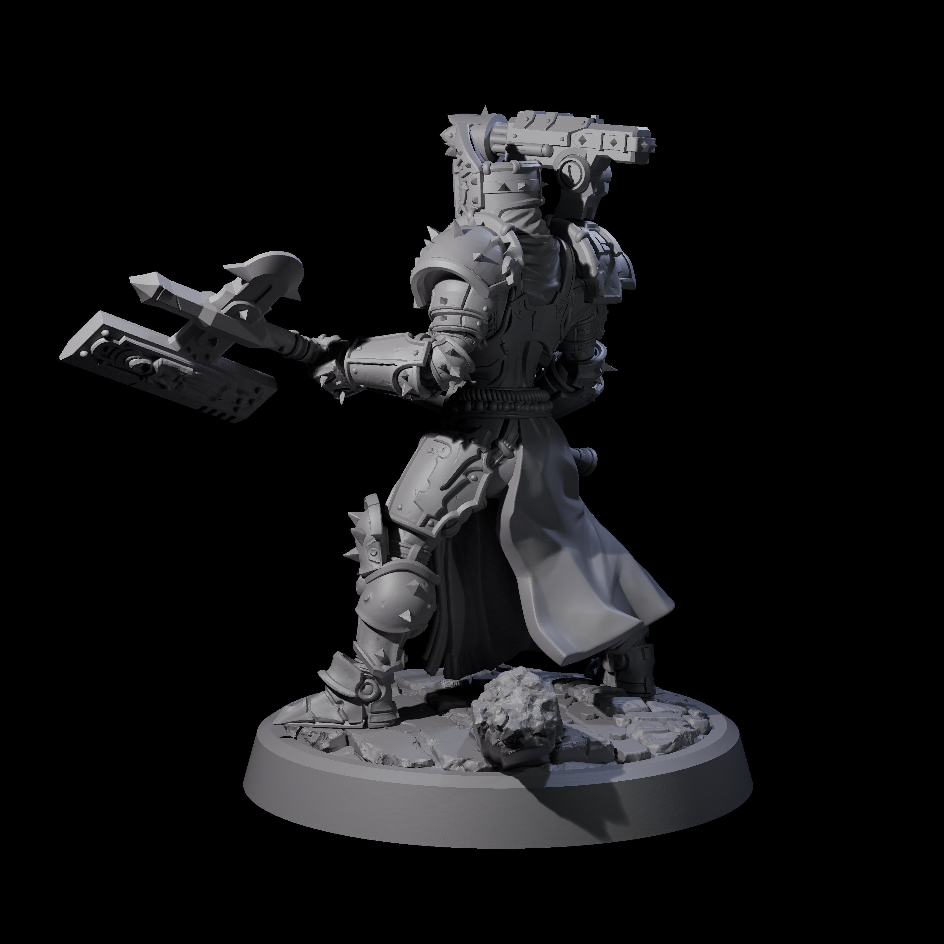 Sparking Human Warden Miniature for Dungeons and Dragons, Pathfinder or other TTRPGs