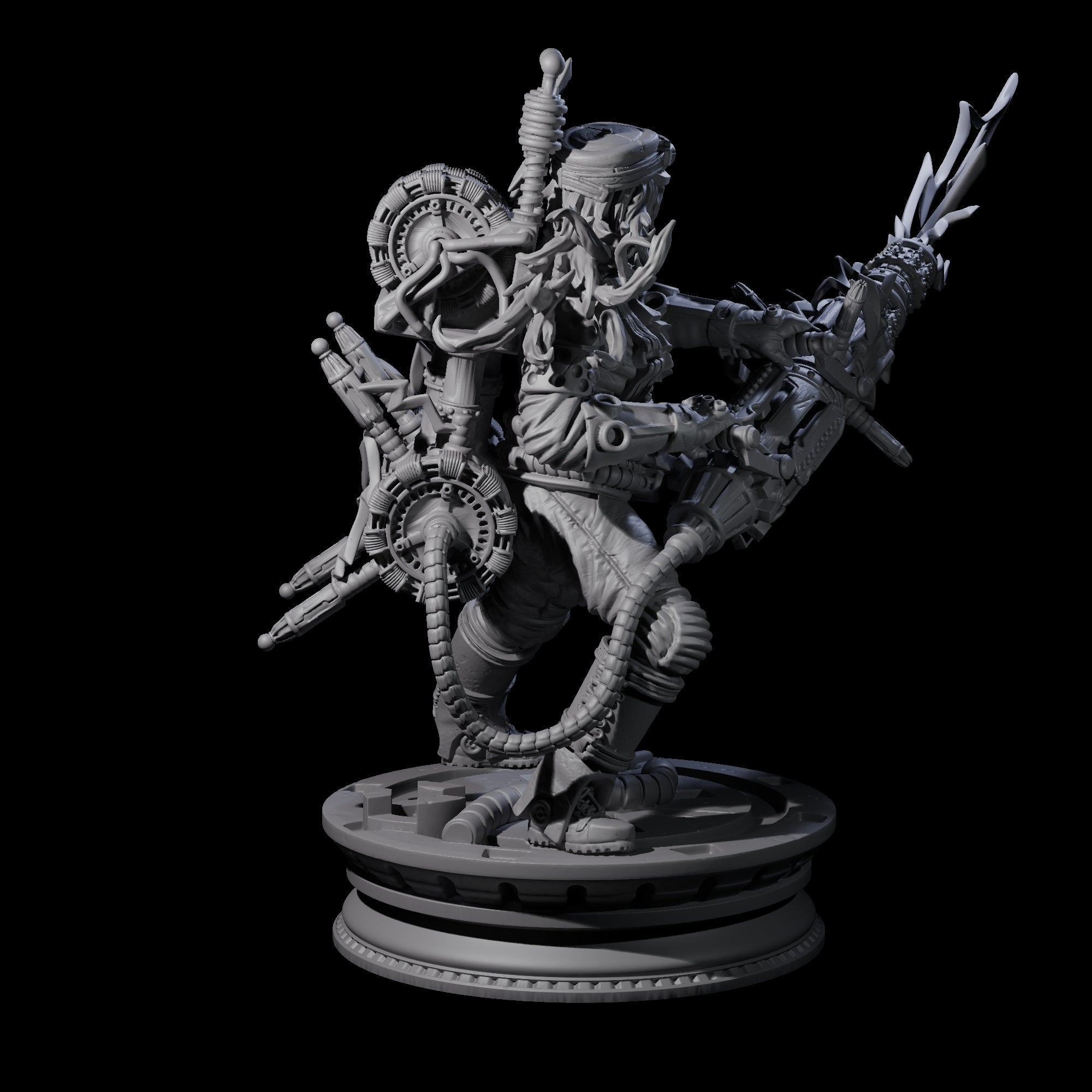 Sparking Mini Gun Artificer Miniature for Dungeons and Dragons, Pathfinder or other TTRPGs