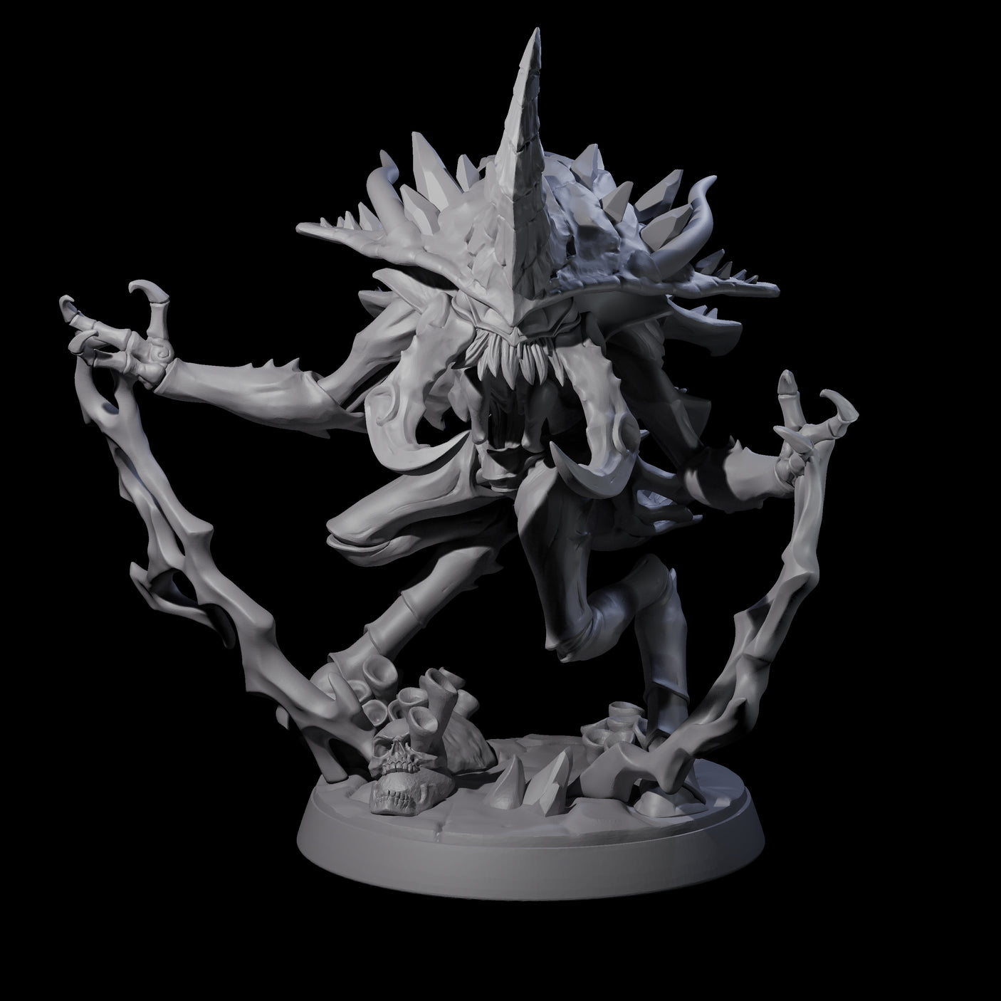 Sparking Thri-kreen Mage Miniature for Dungeons and Dragons, Pathfinder or other TTRPGs