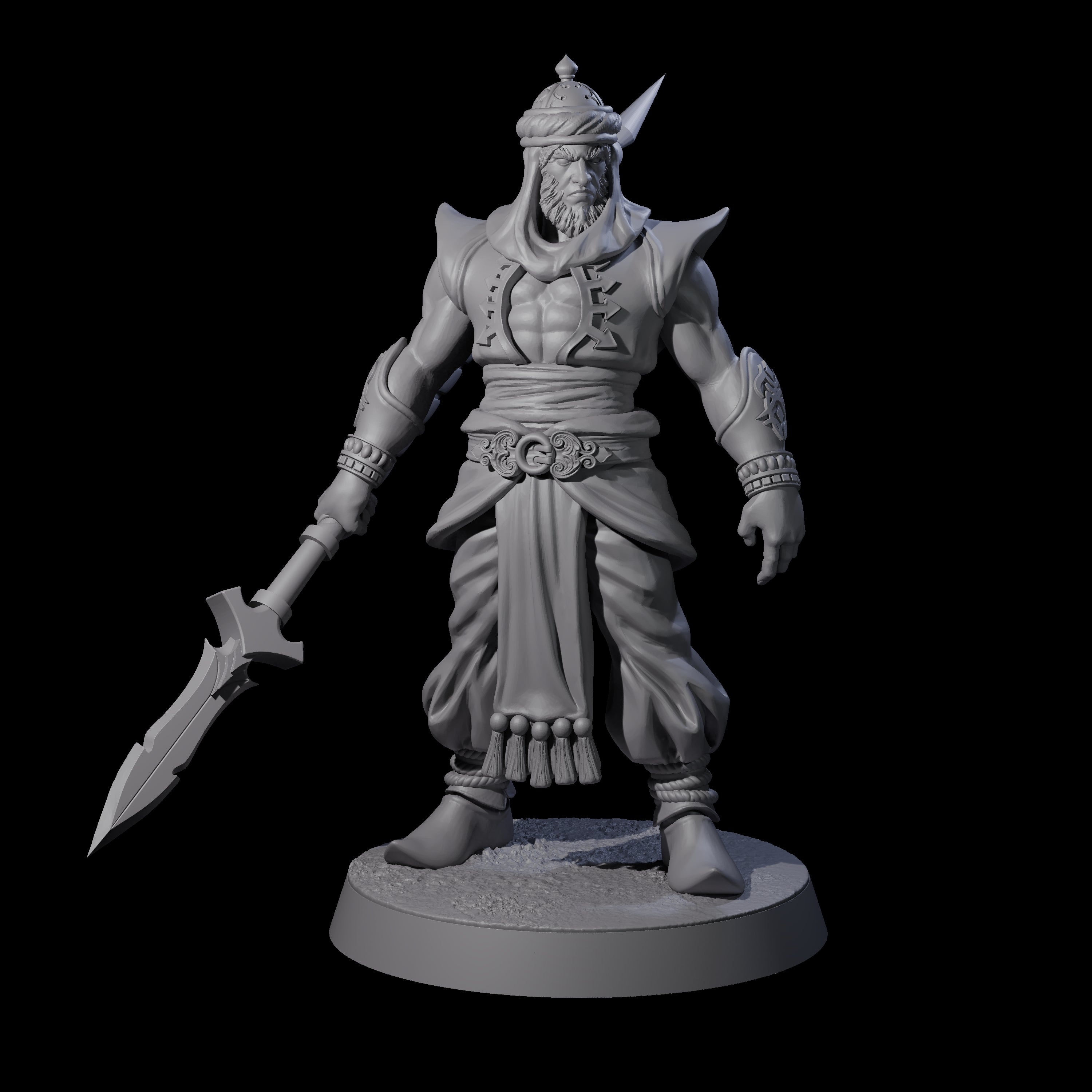 Spear Wielding Palace Guard A Miniature for Dungeons and Dragons, Pathfinder or other TTRPGs