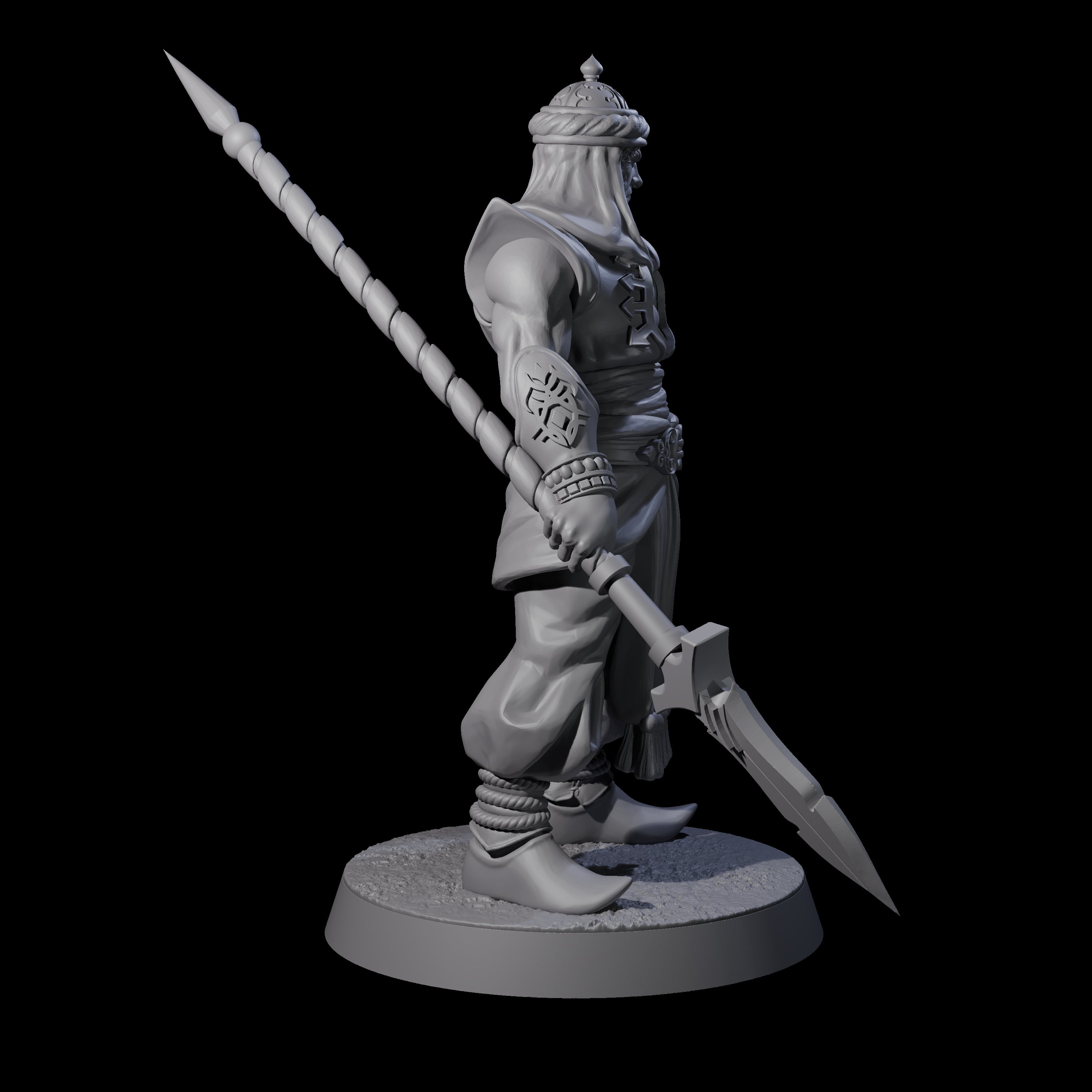 Spear Wielding Palace Guard A Miniature for Dungeons and Dragons, Pathfinder or other TTRPGs