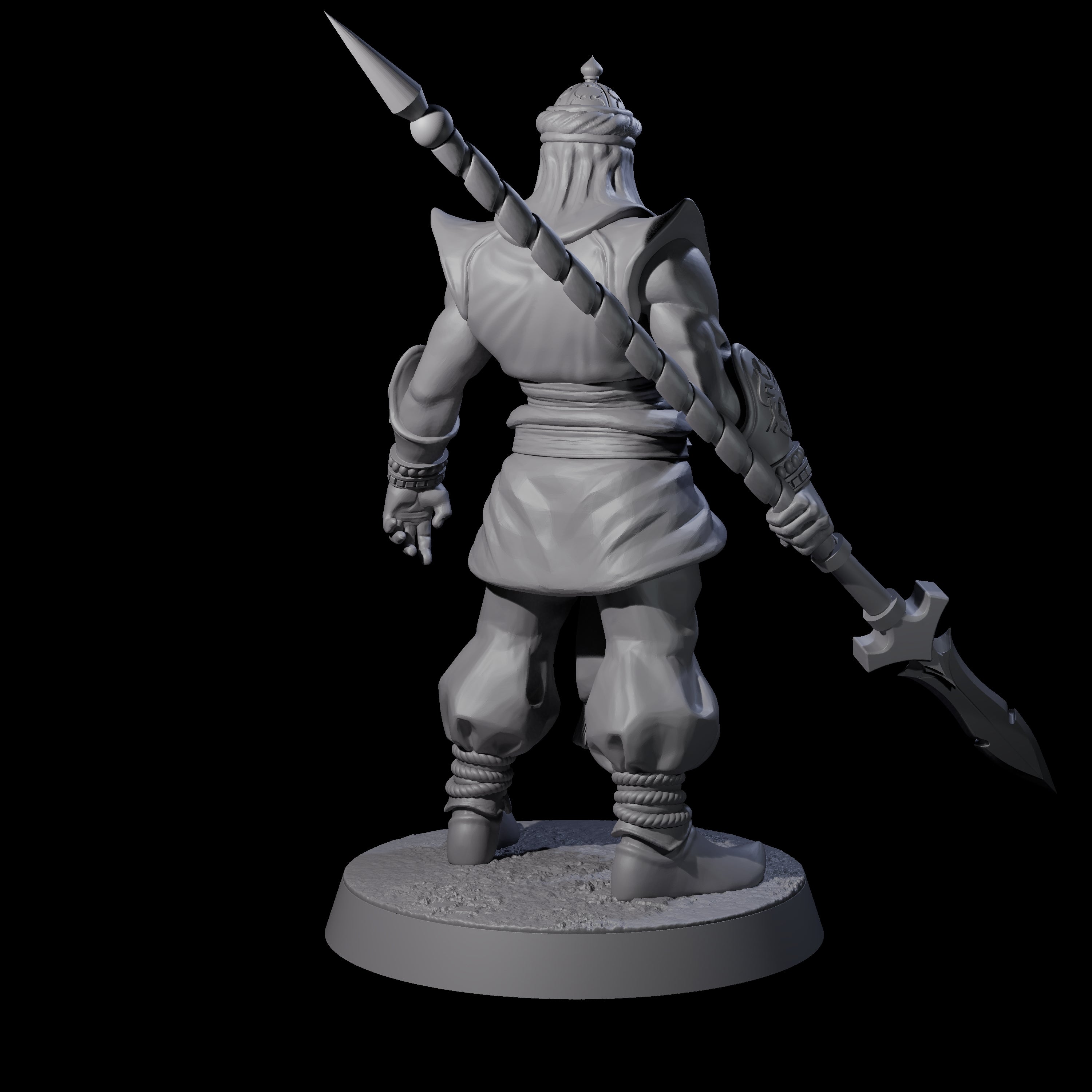 Spear Wielding Palace Guard A Miniature for Dungeons and Dragons, Pathfinder or other TTRPGs