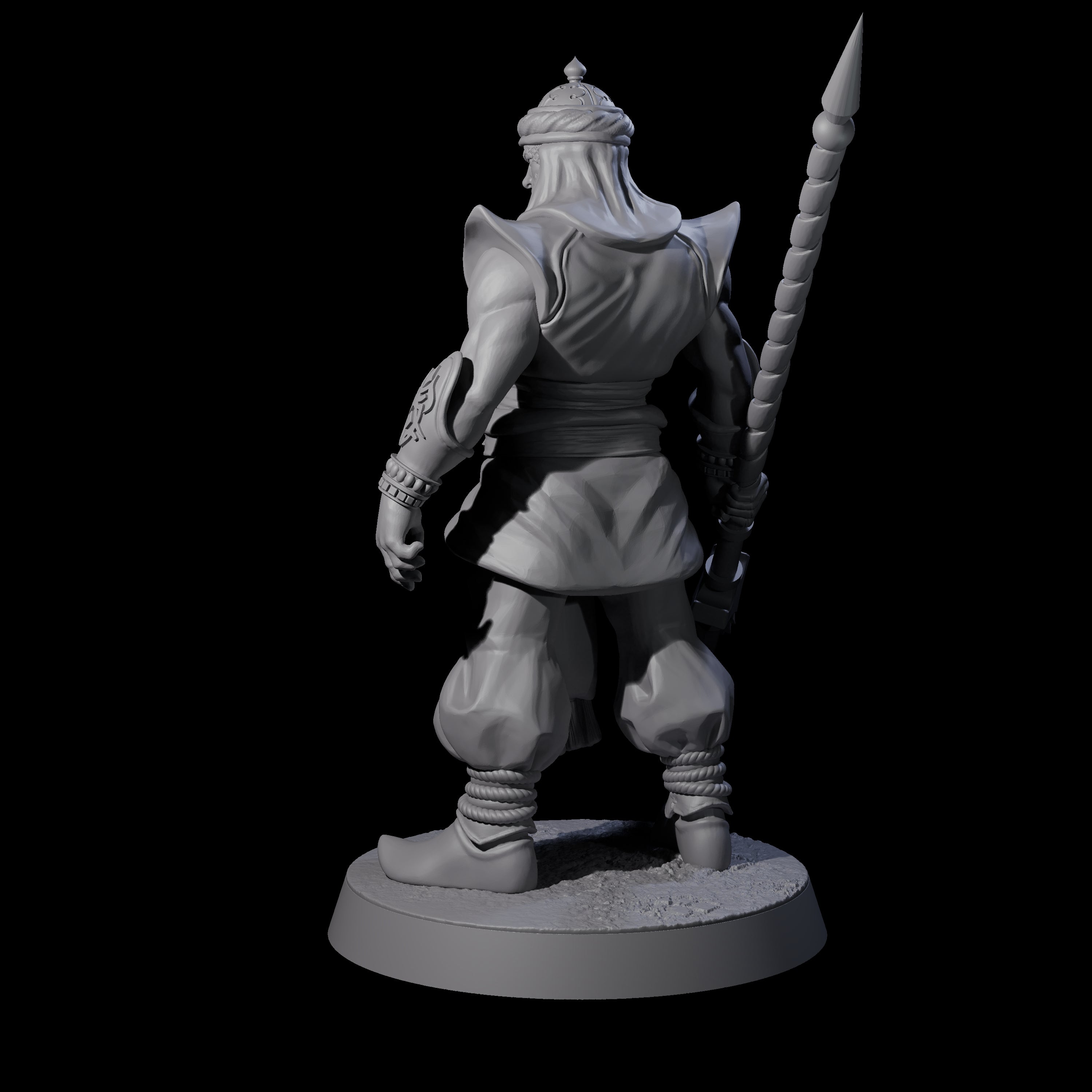 Spear Wielding Palace Guard A Miniature for Dungeons and Dragons, Pathfinder or other TTRPGs