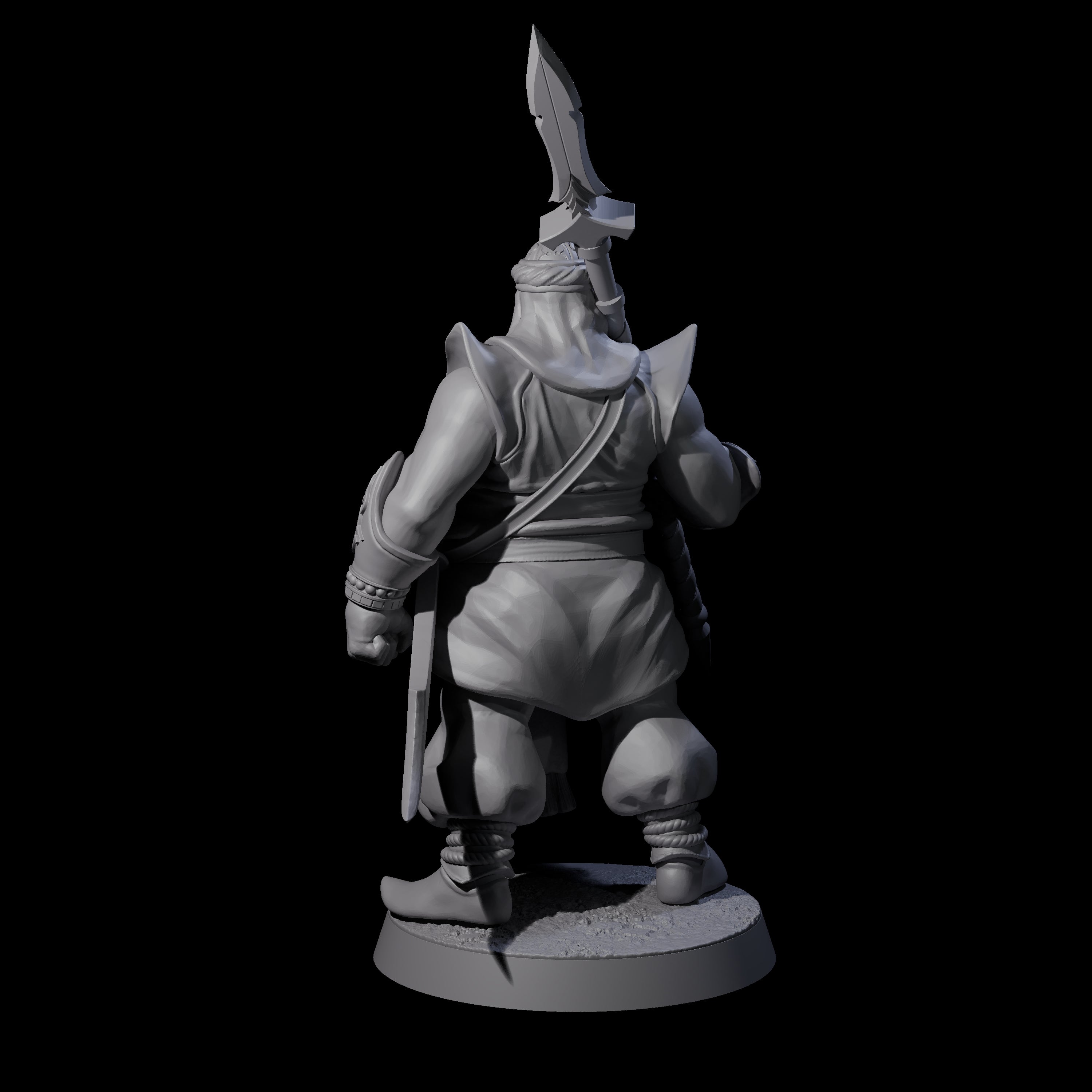 Spear Wielding Palace Guard B Miniature for Dungeons and Dragons, Pathfinder or other TTRPGs