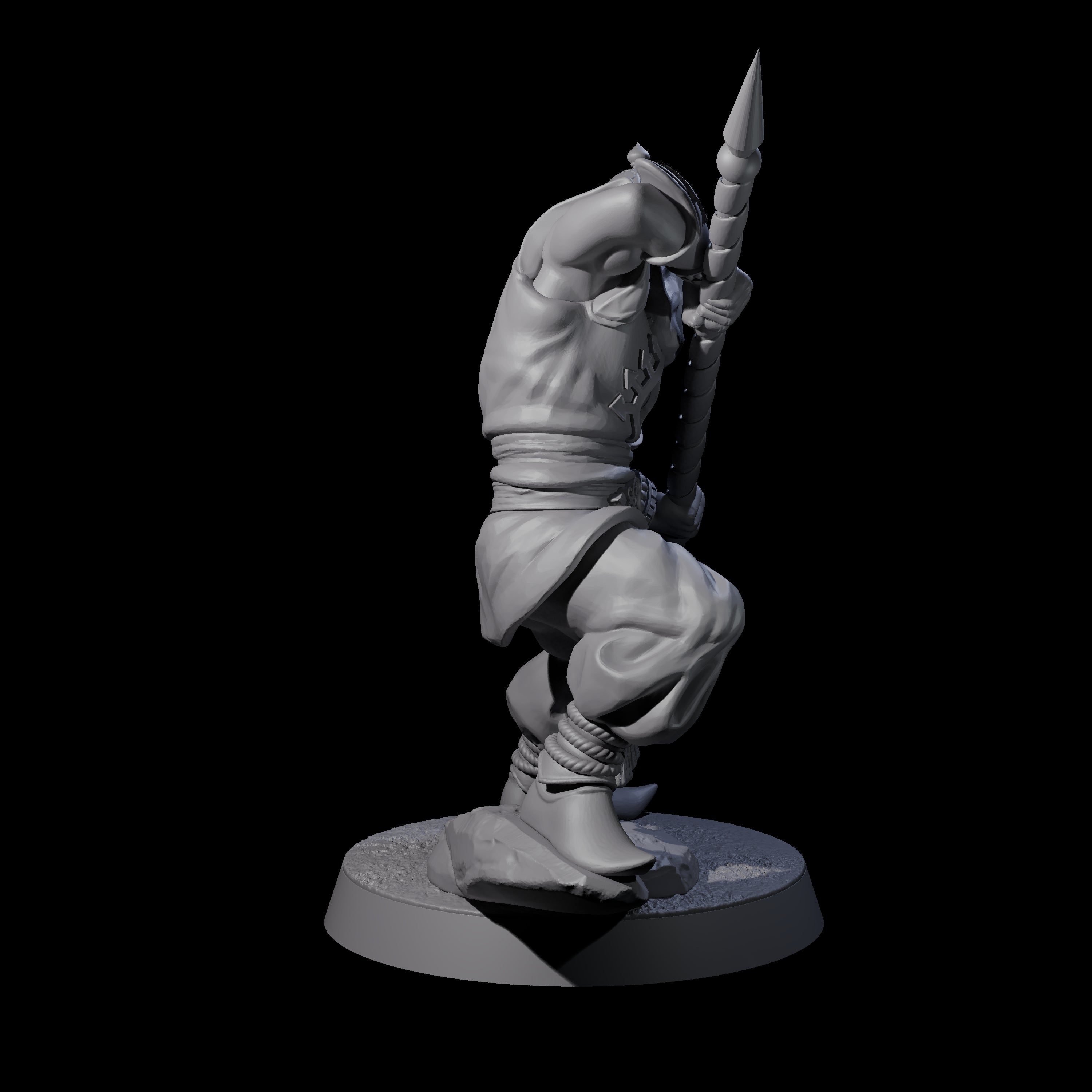 Spear Wielding Palace Guard E Miniature for Dungeons and Dragons, Pathfinder or other TTRPGs