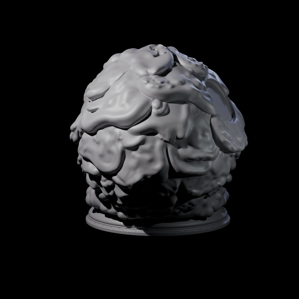 Spherical Gelatinous Cube Miniature for Dungeons and Dragons, Pathfinder or other TTRPGs