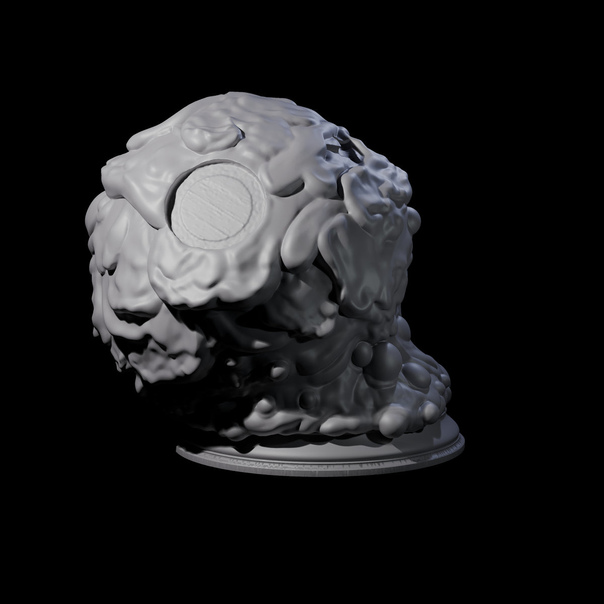 Spherical Gelatinous Cube Miniature for Dungeons and Dragons, Pathfinder or other TTRPGs