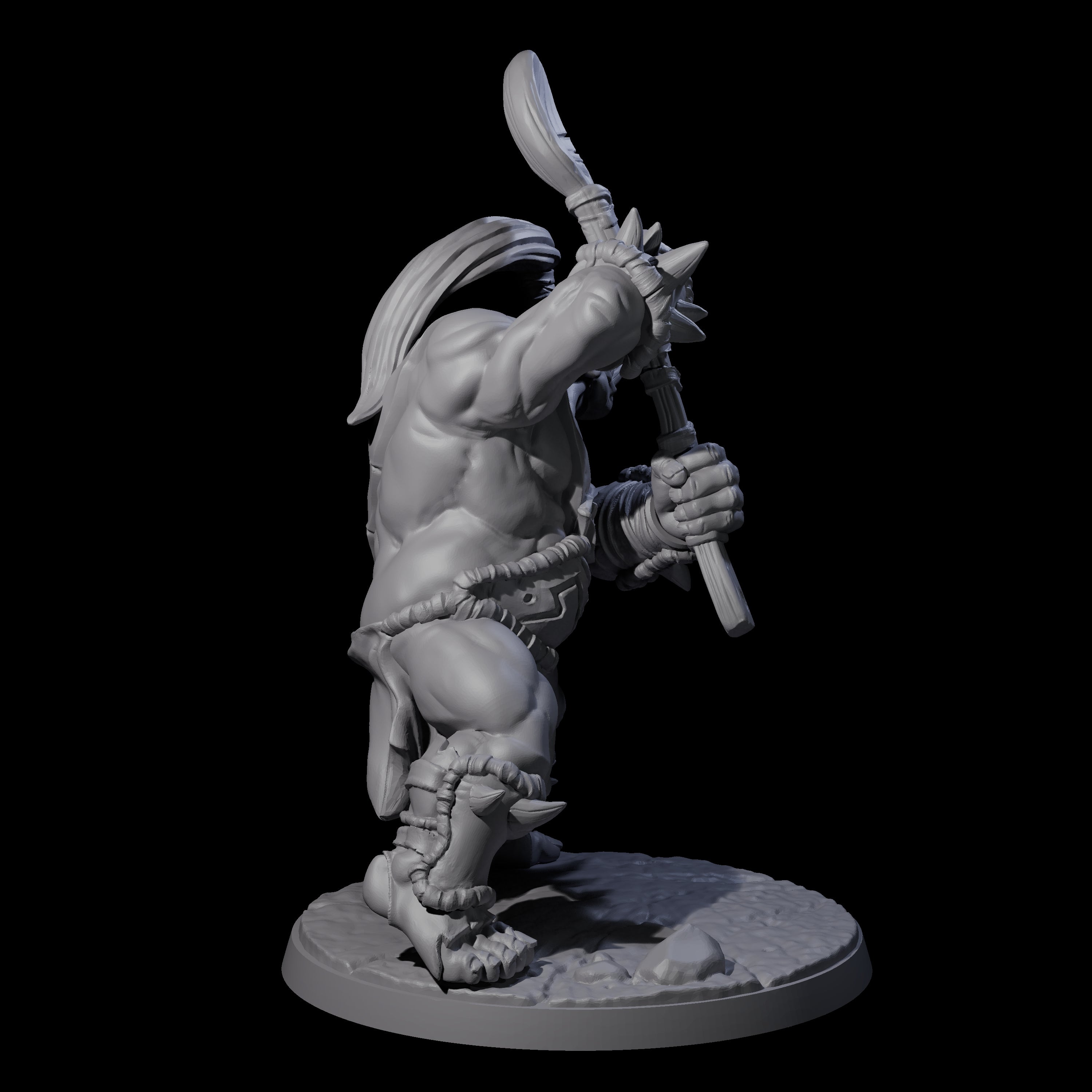 Spicy Ogre Cook Miniature for Dungeons and Dragons, Pathfinder or other TTRPGs