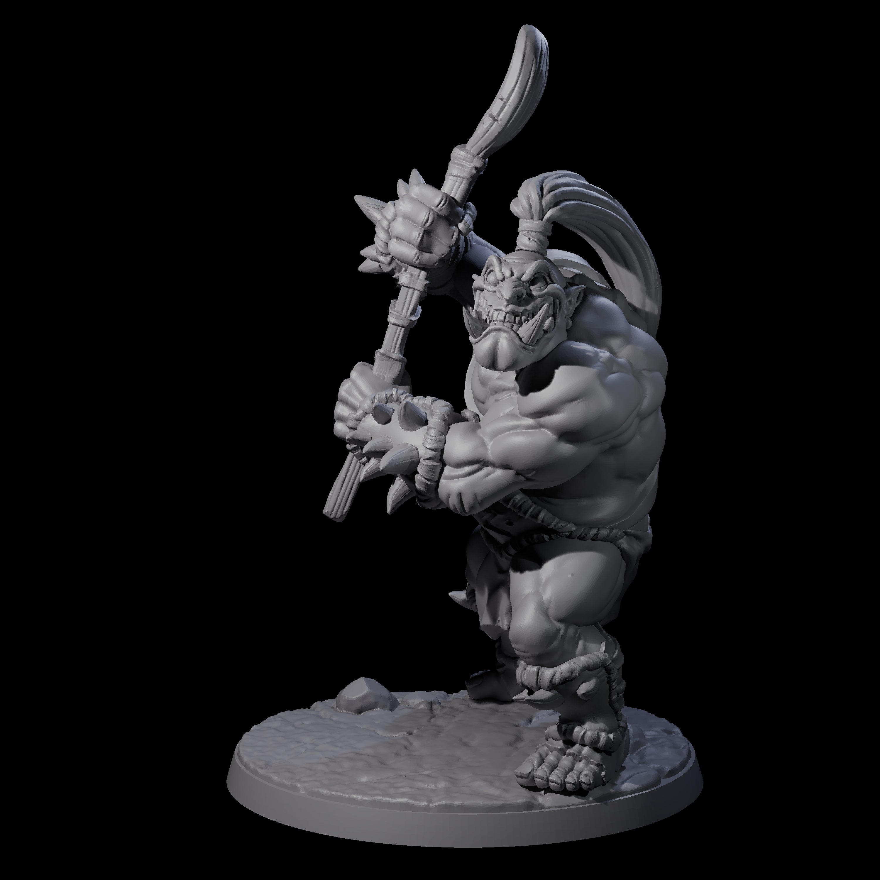 Spicy Ogre Cook Miniature for Dungeons and Dragons, Pathfinder or other TTRPGs