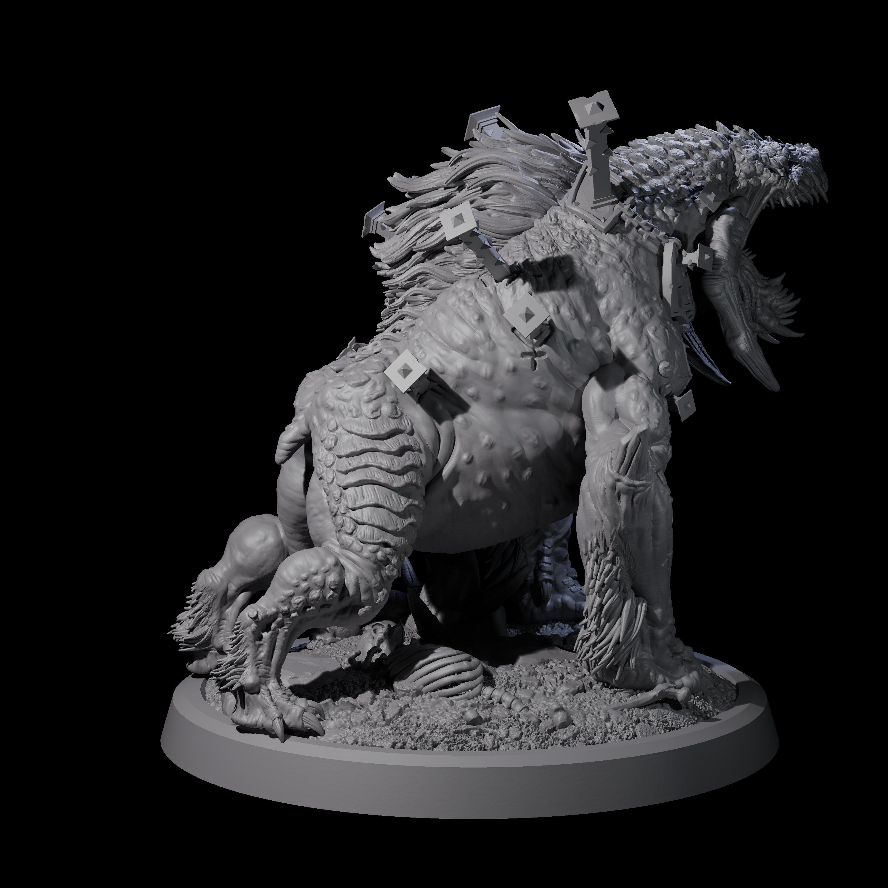 Spiked Bulette A Miniature for Dungeons and Dragons, Pathfinder or other TTRPGs