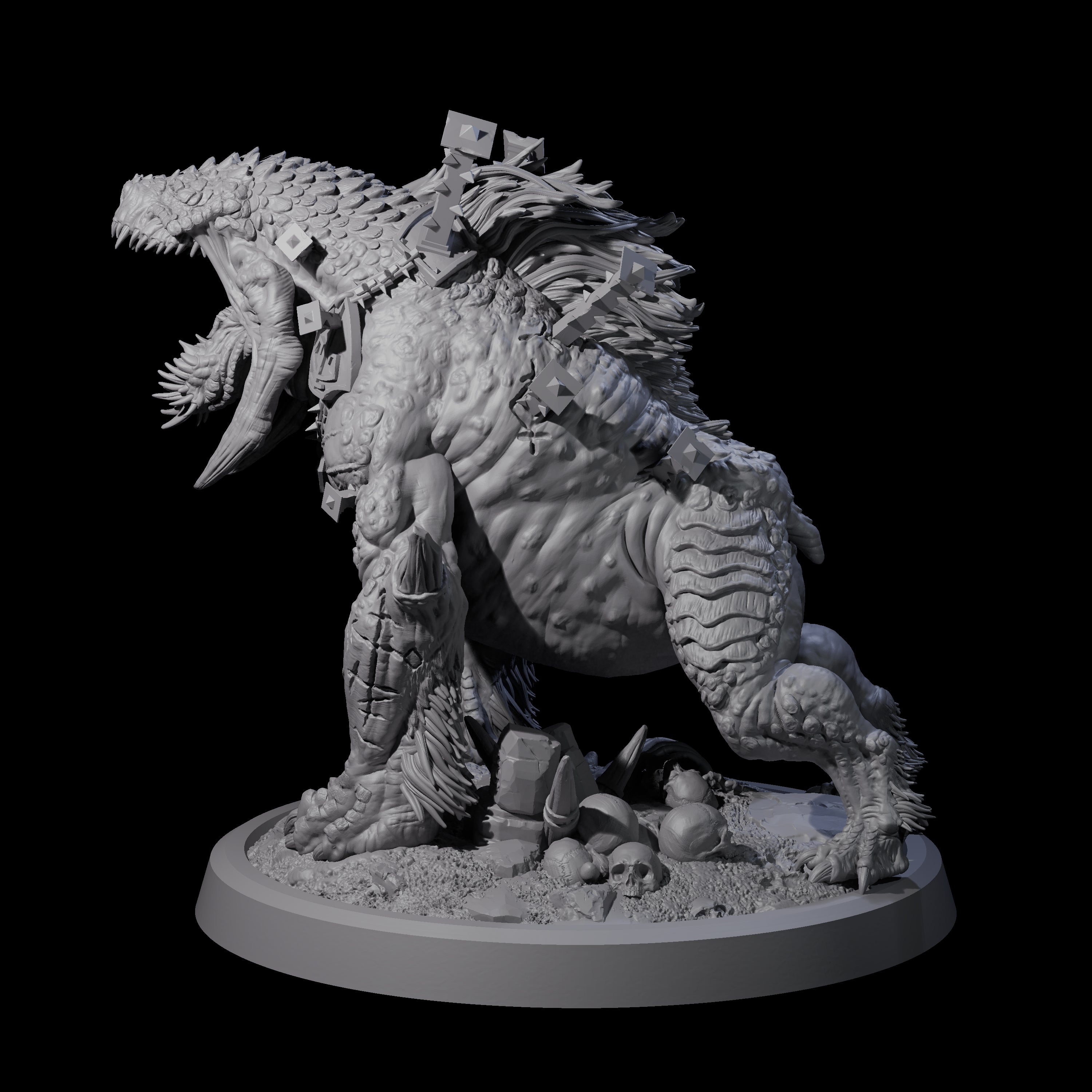 Spiked Bulette A Miniature for Dungeons and Dragons, Pathfinder or other TTRPGs