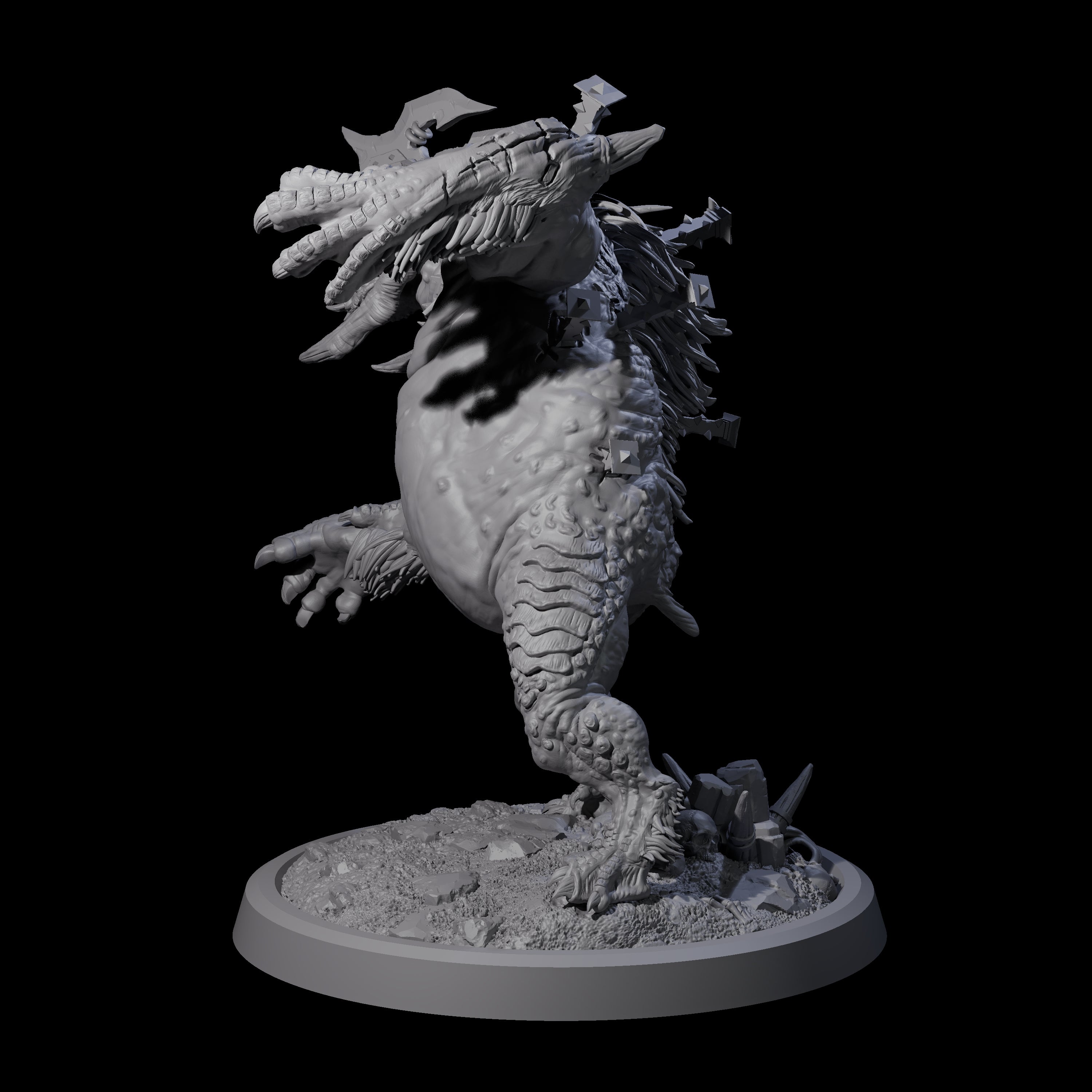 Spiked Bulette D Miniature for Dungeons and Dragons, Pathfinder or other TTRPGs