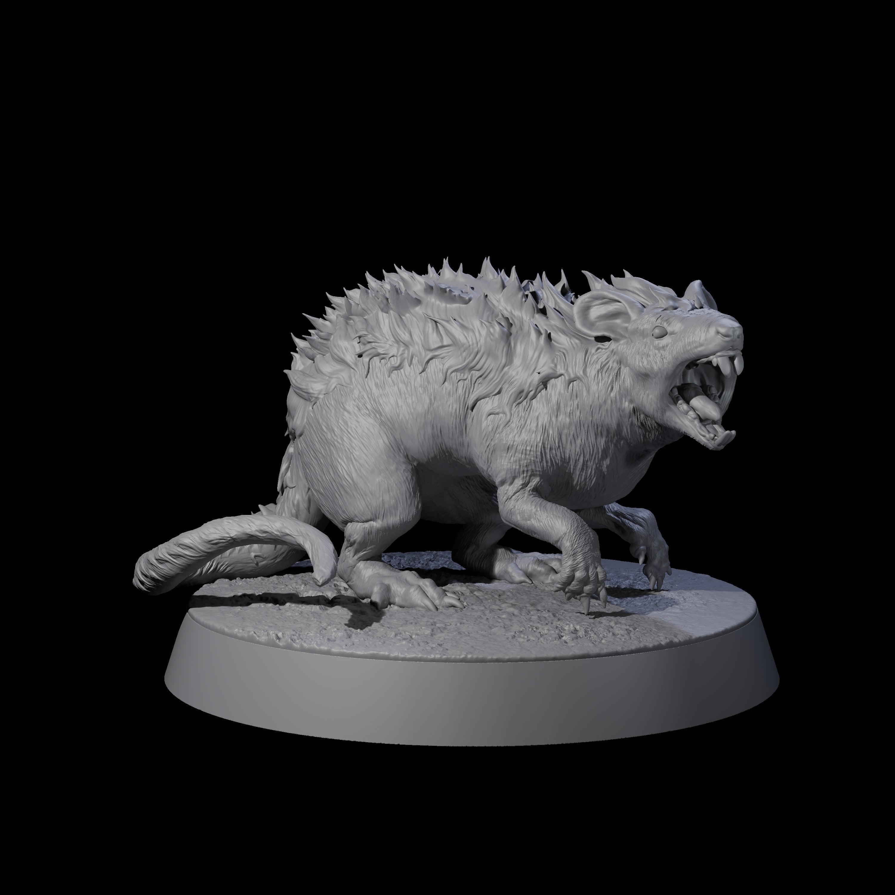 Spikey Rat Miniature for Dungeons and Dragons, Pathfinder or other TTRPGs