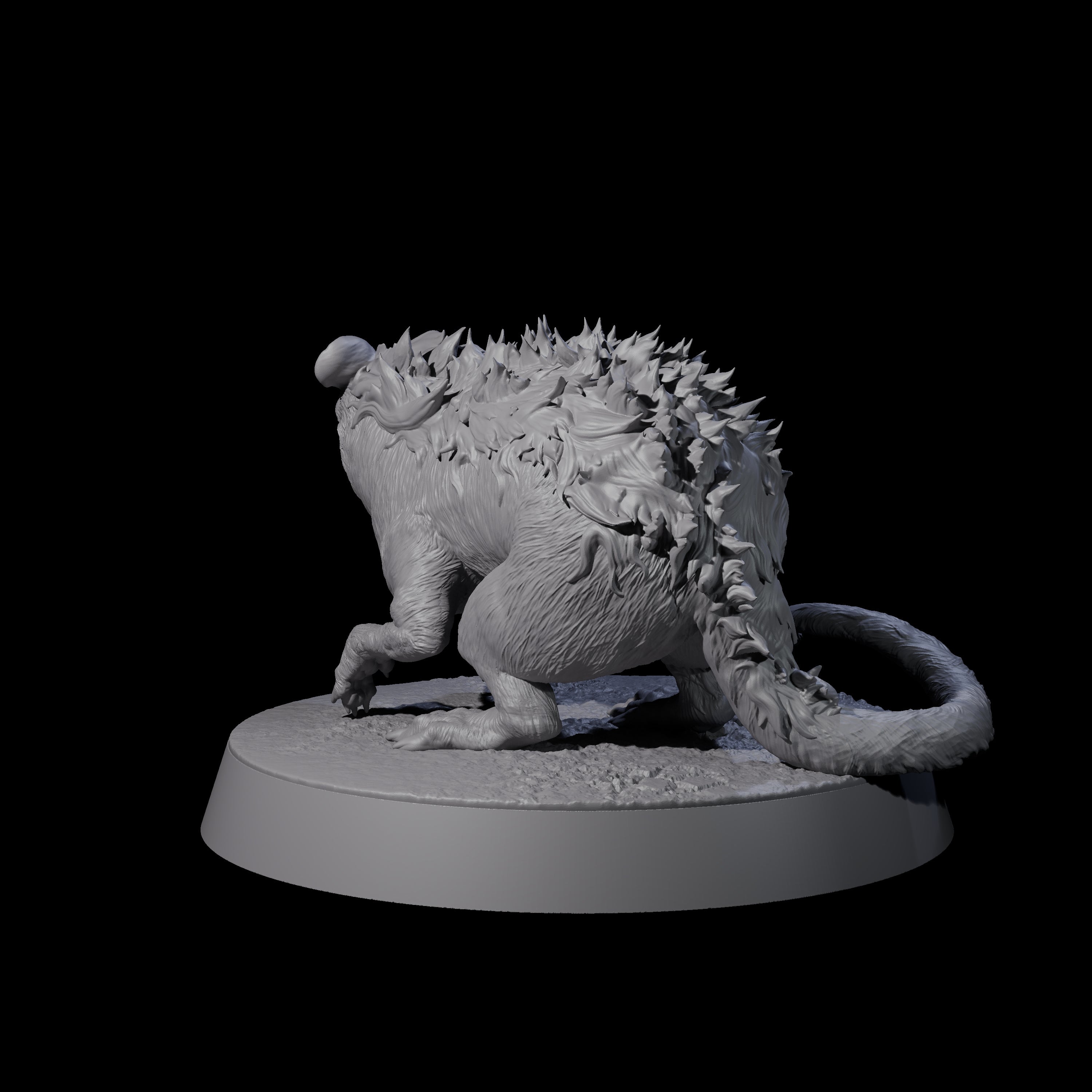 Spikey Rat Miniature for Dungeons and Dragons, Pathfinder or other TTRPGs