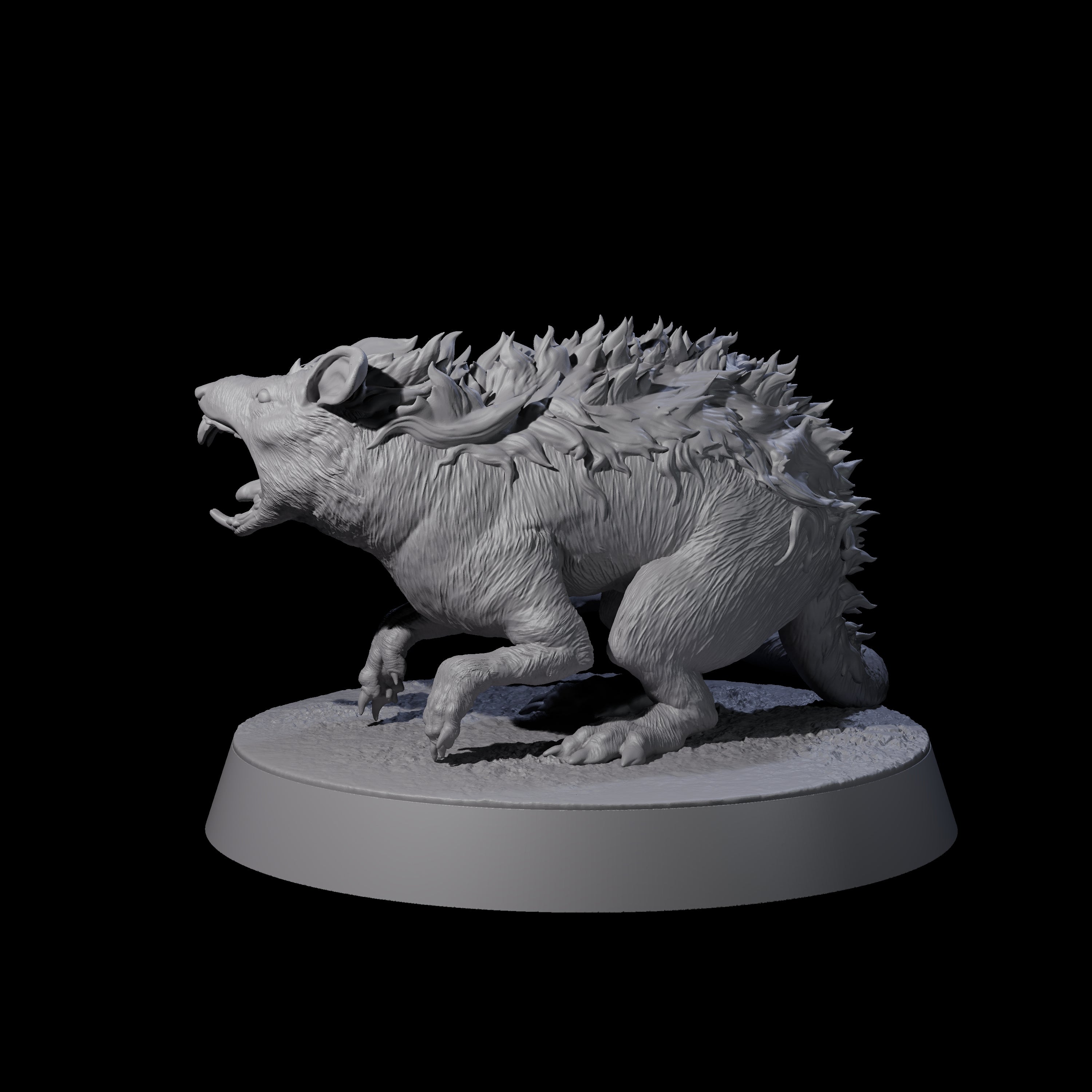 Spikey Rat Miniature for Dungeons and Dragons, Pathfinder or other TTRPGs