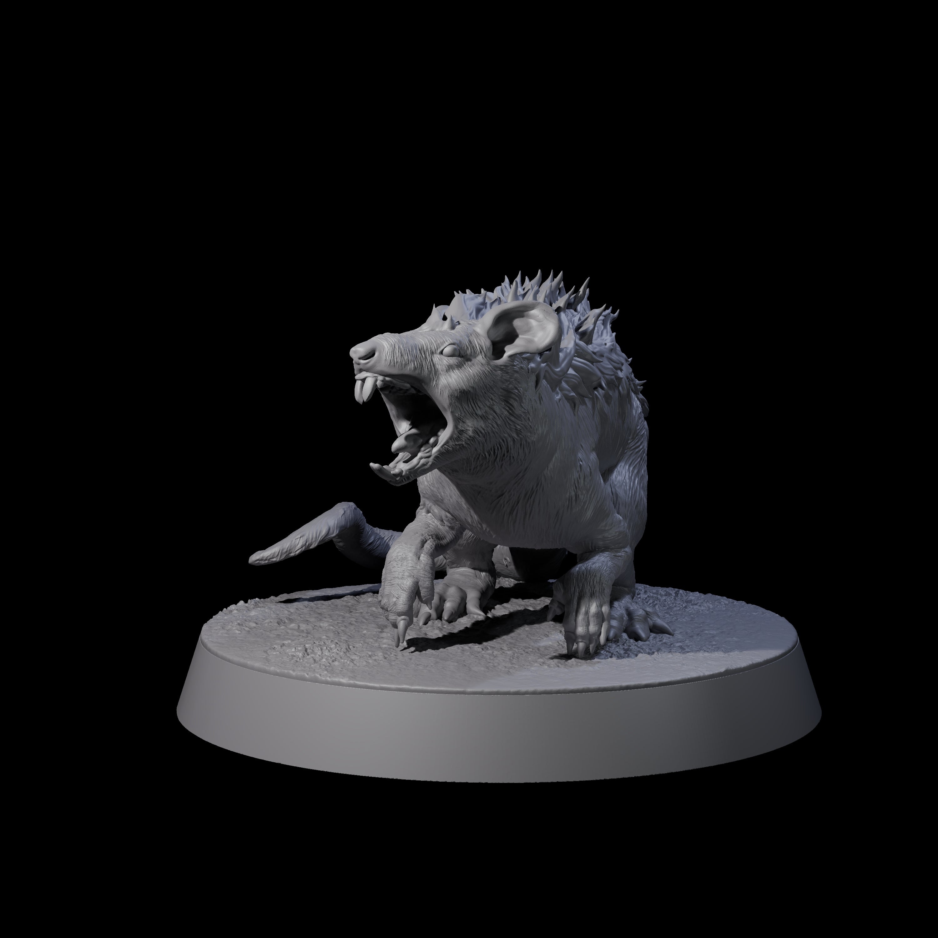 Spikey Rat Miniature for Dungeons and Dragons, Pathfinder or other TTRPGs