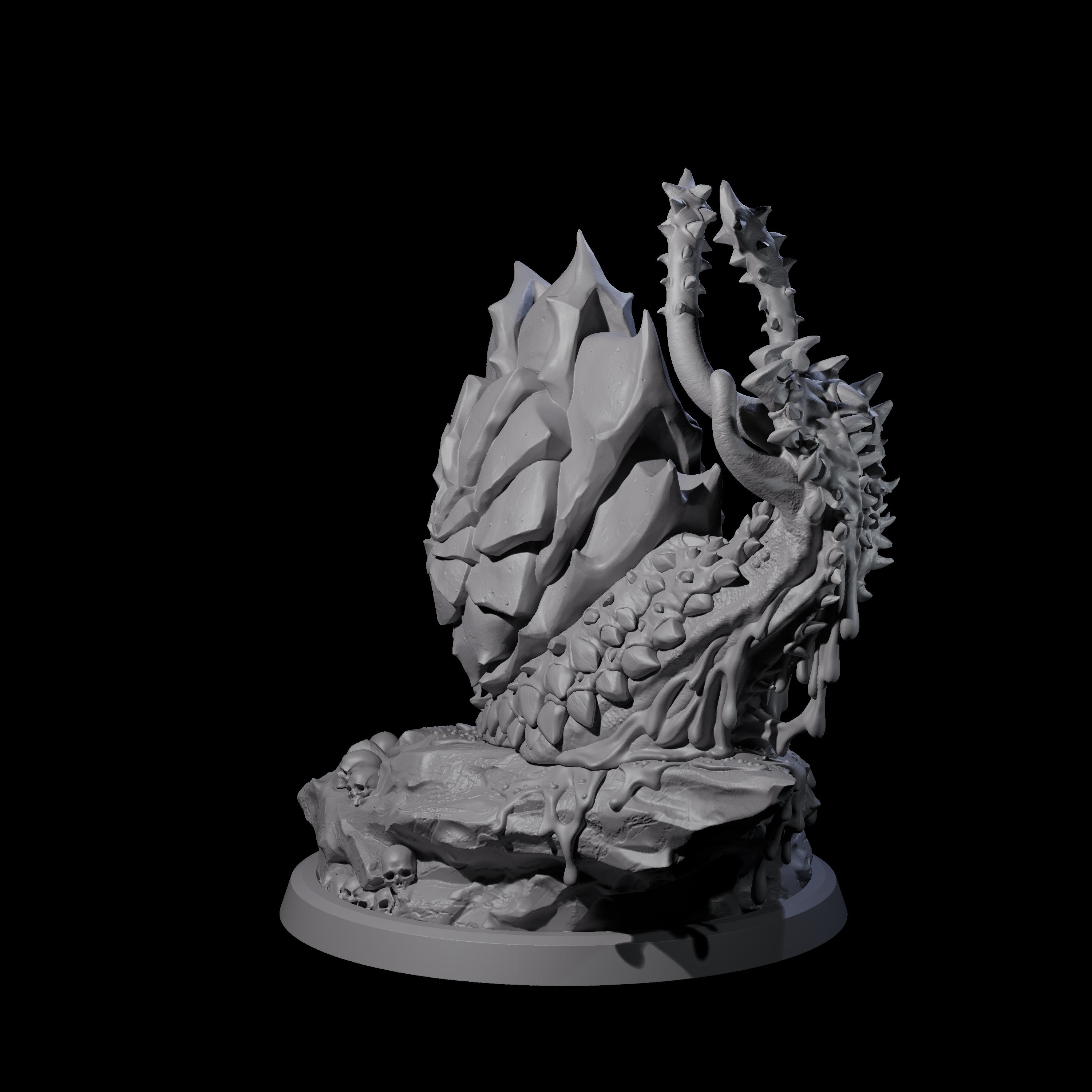 Spiky Snail Miniature for Dungeons and Dragons, Pathfinder or other TTRPGs