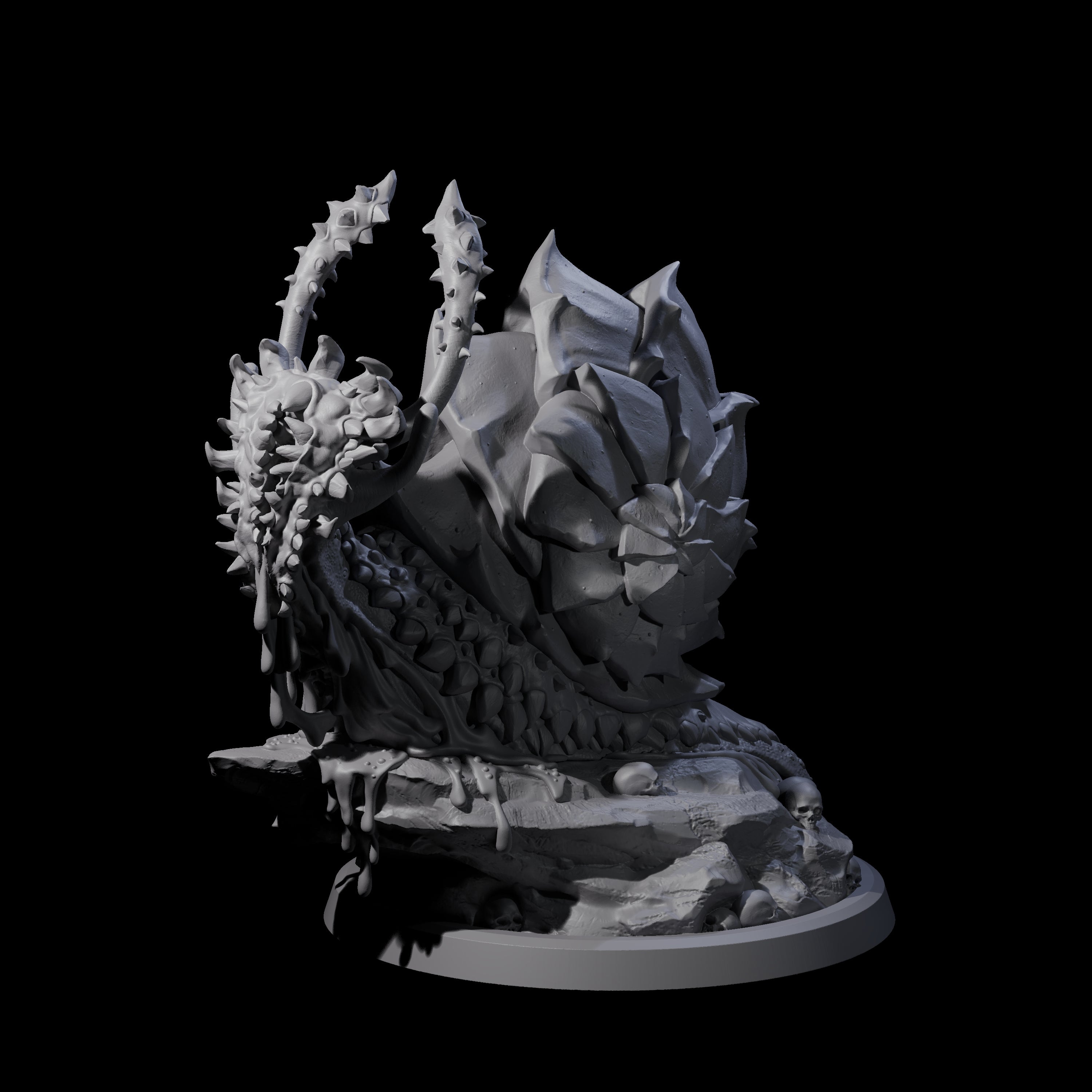 Spiky Snail Miniature for Dungeons and Dragons, Pathfinder or other TTRPGs