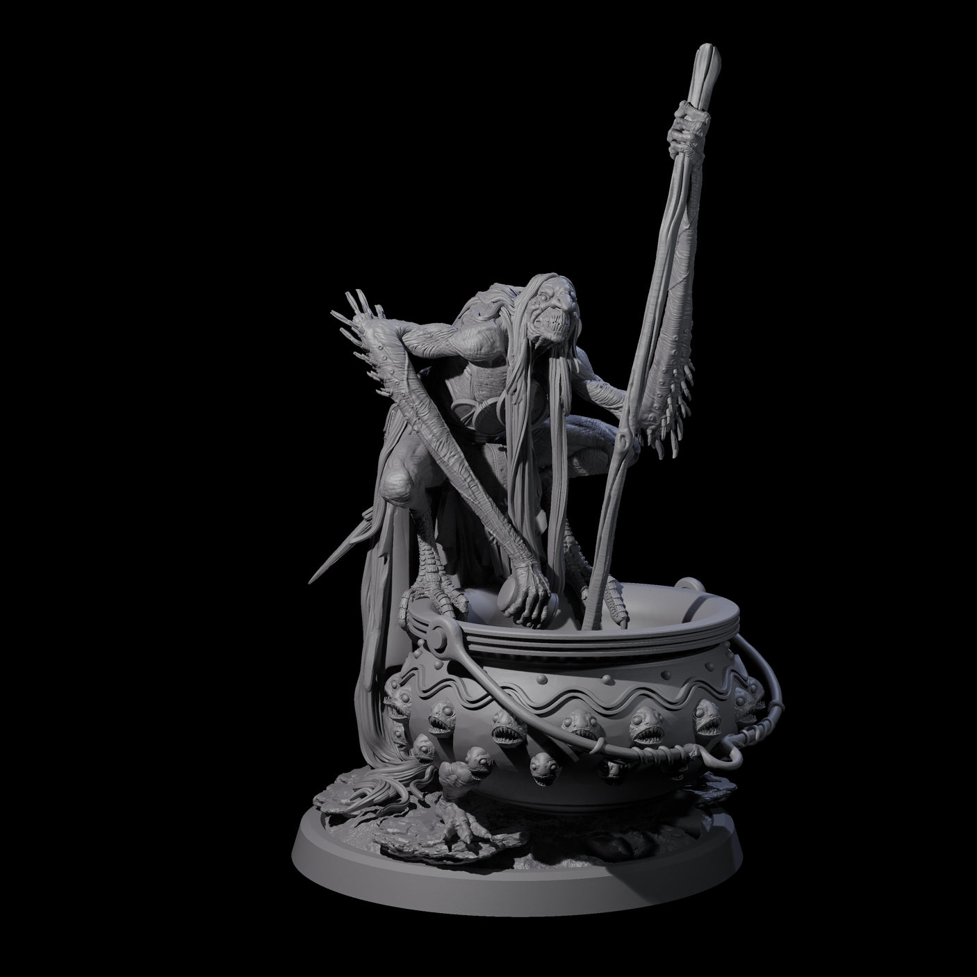 Spindly Forest Hag B Miniature for Dungeons and Dragons, Pathfinder or other TTRPGs