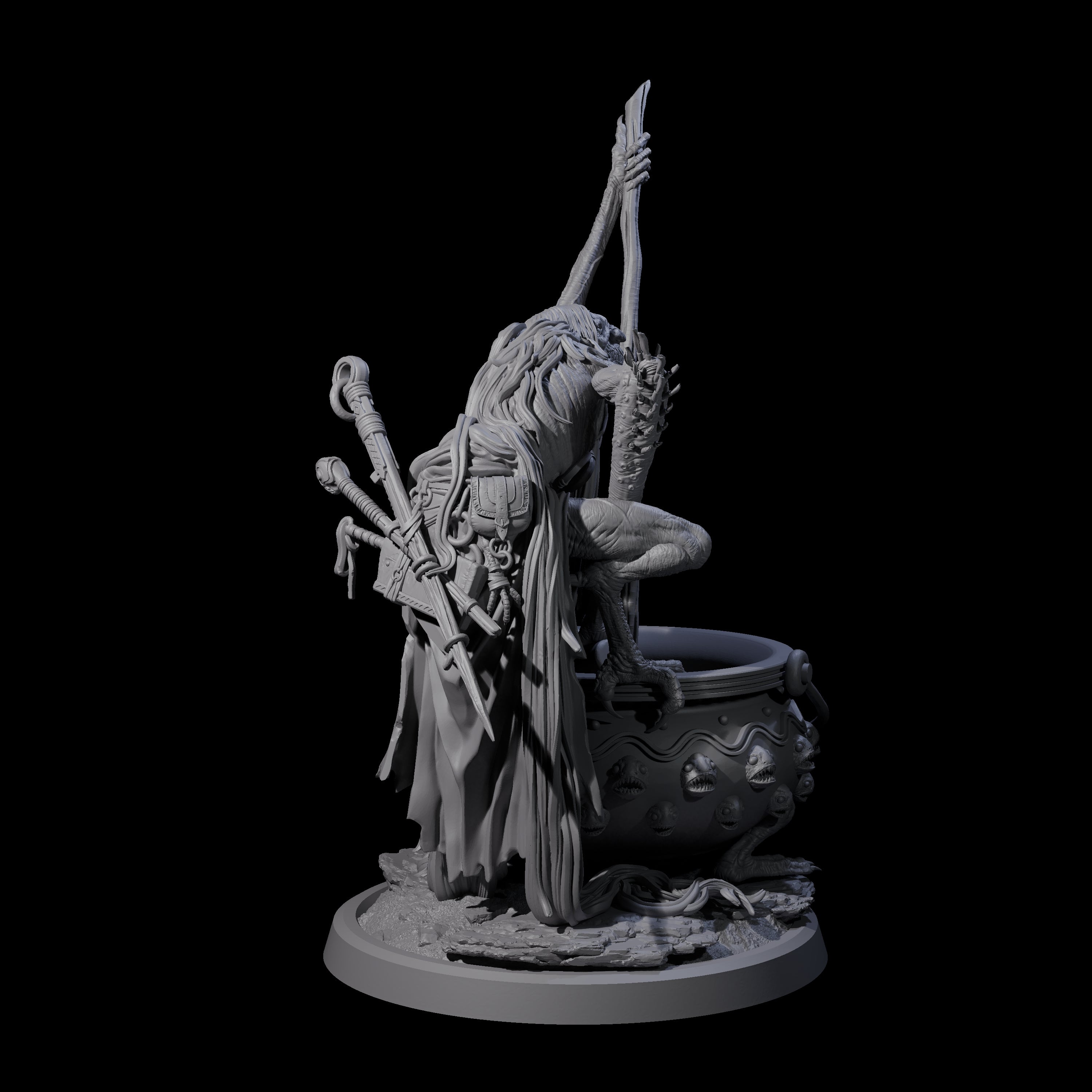 Spindly Forest Hag B Miniature for Dungeons and Dragons, Pathfinder or other TTRPGs