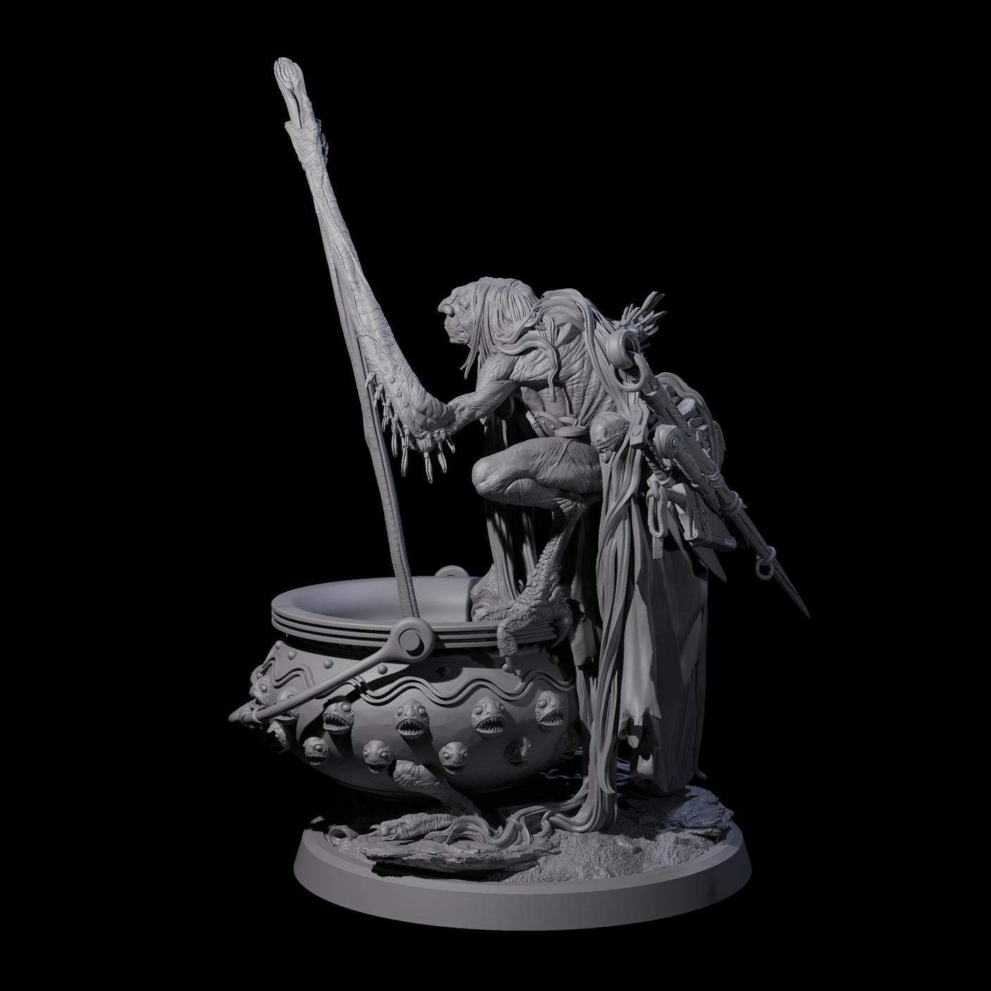 Spindly Forest Hag B Miniature for Dungeons and Dragons, Pathfinder or other TTRPGs