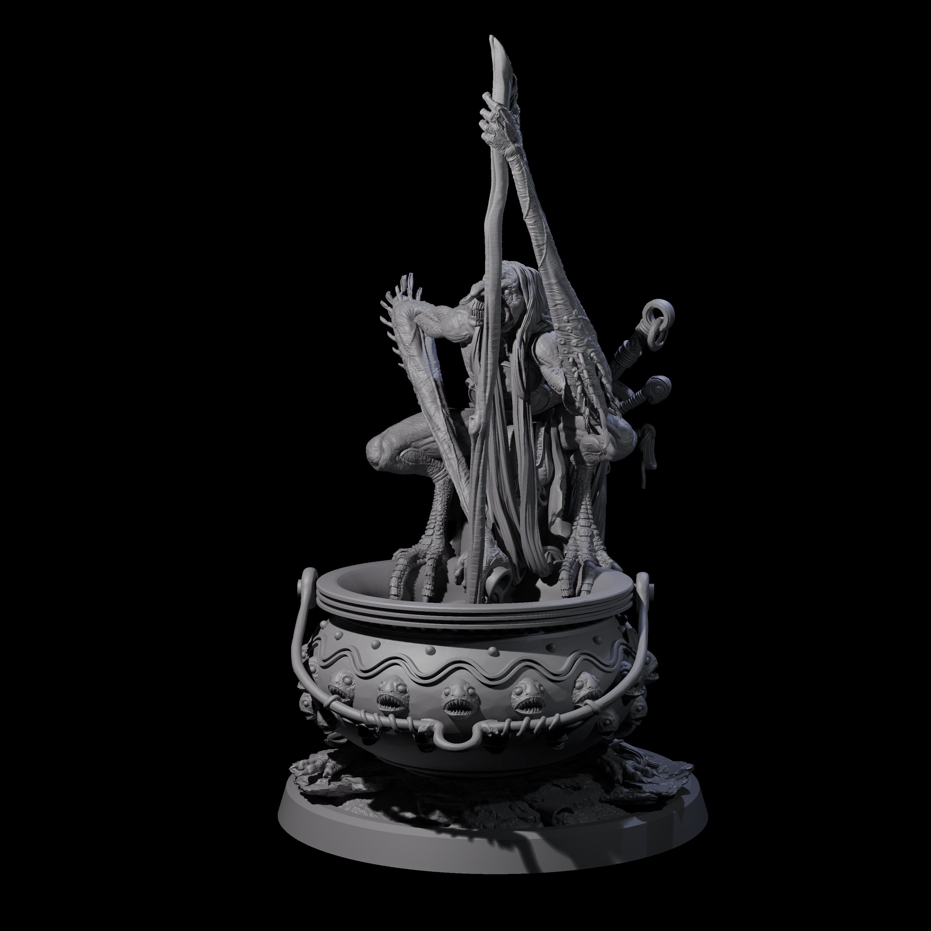 Spindly Forest Hag B Miniature for Dungeons and Dragons, Pathfinder or other TTRPGs