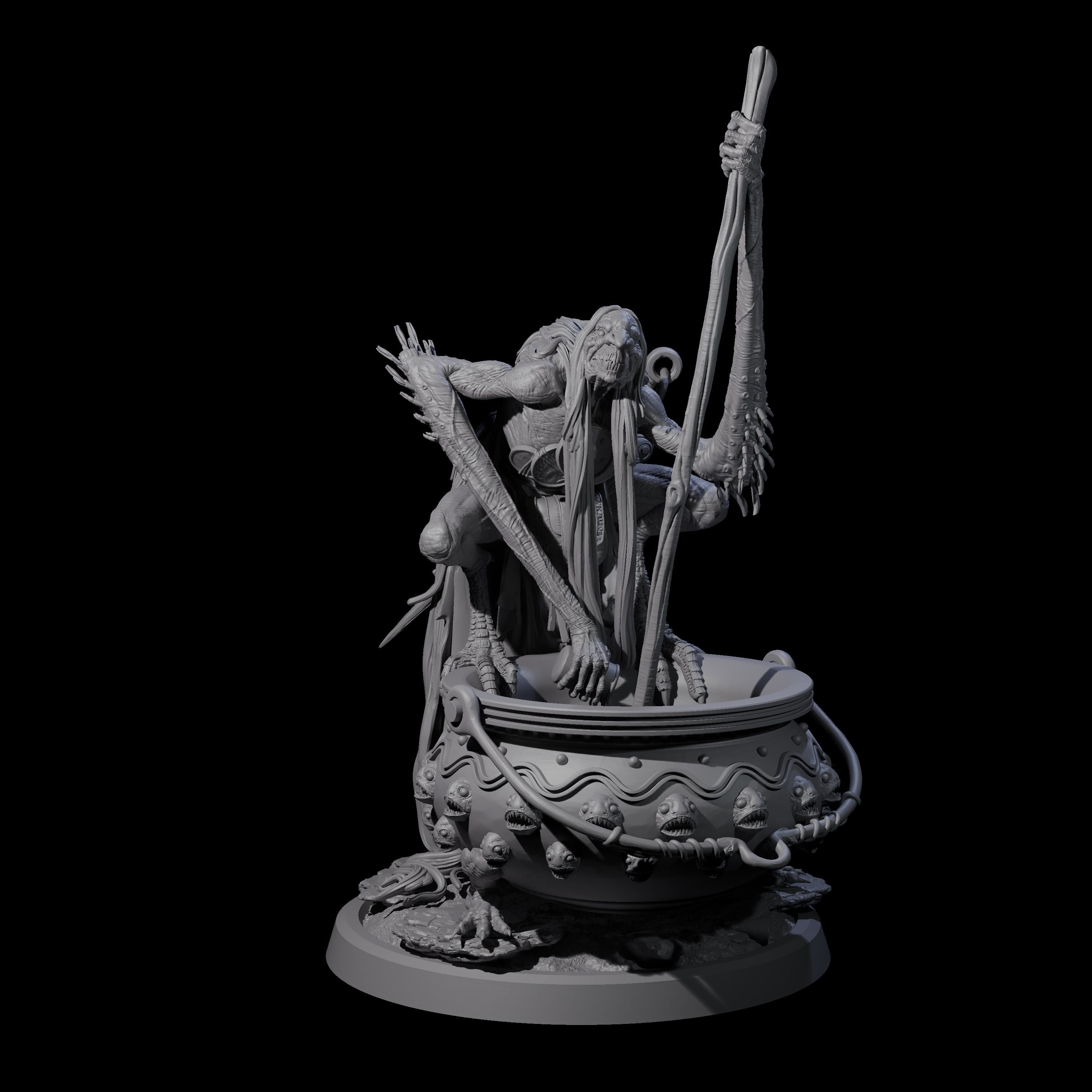 Spindly Forest Hag B Miniature for Dungeons and Dragons, Pathfinder or other TTRPGs