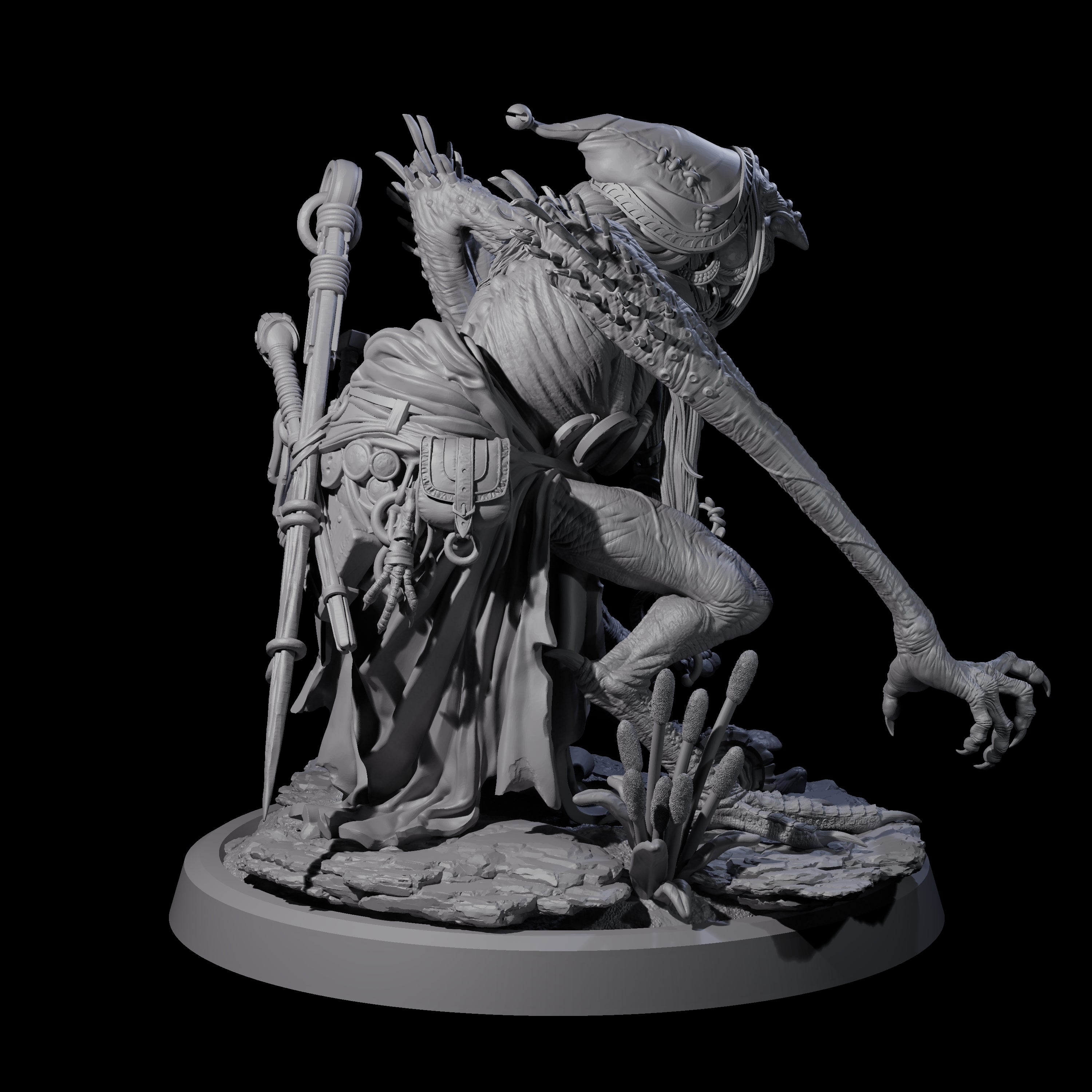 Spindly Forest Hag C Miniature for Dungeons and Dragons, Pathfinder or other TTRPGs