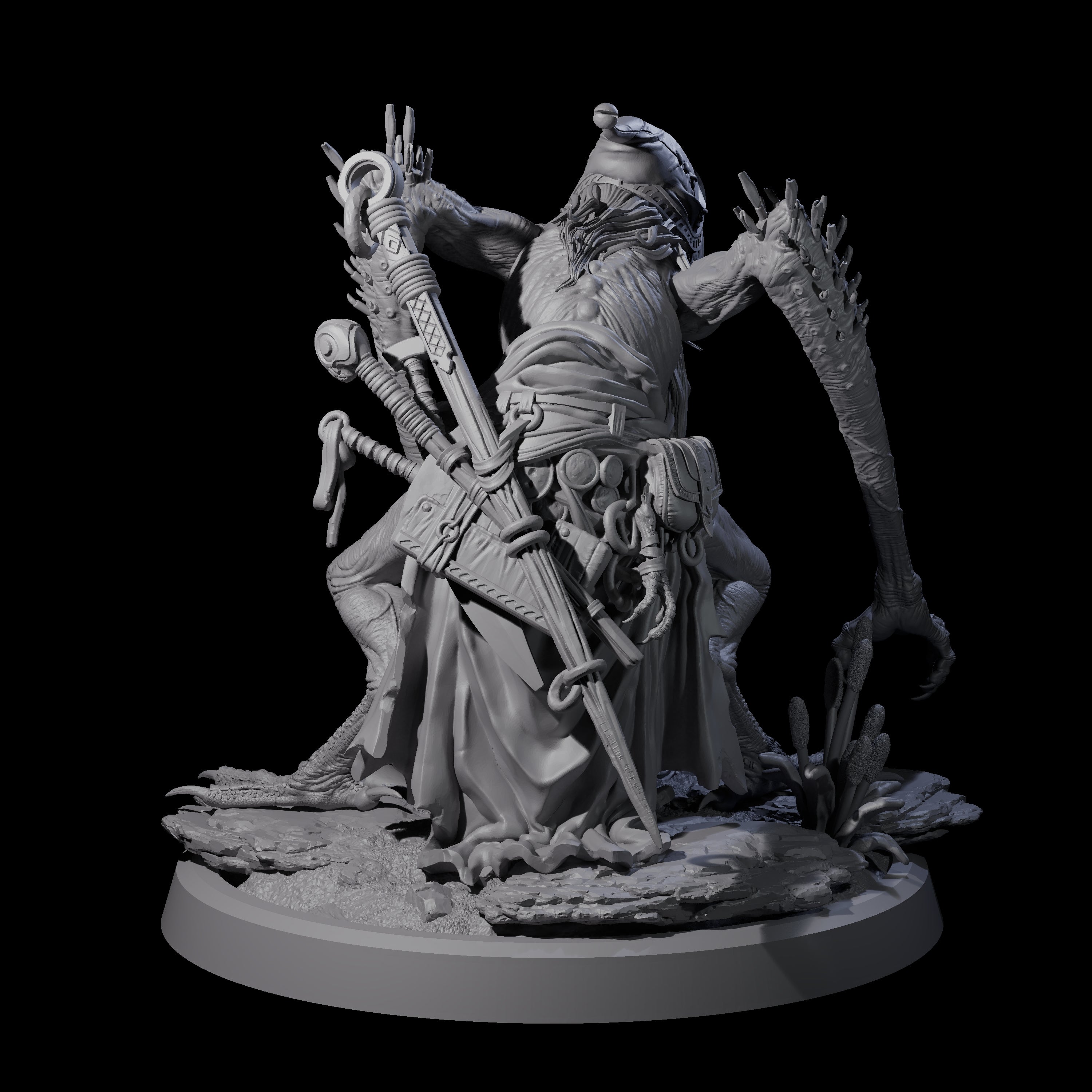 Spindly Forest Hag C Miniature for Dungeons and Dragons, Pathfinder or other TTRPGs