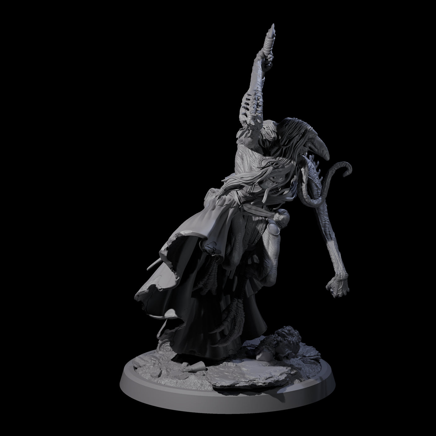 Spindly Forest Hag D Miniature for Dungeons and Dragons, Pathfinder or other TTRPGs