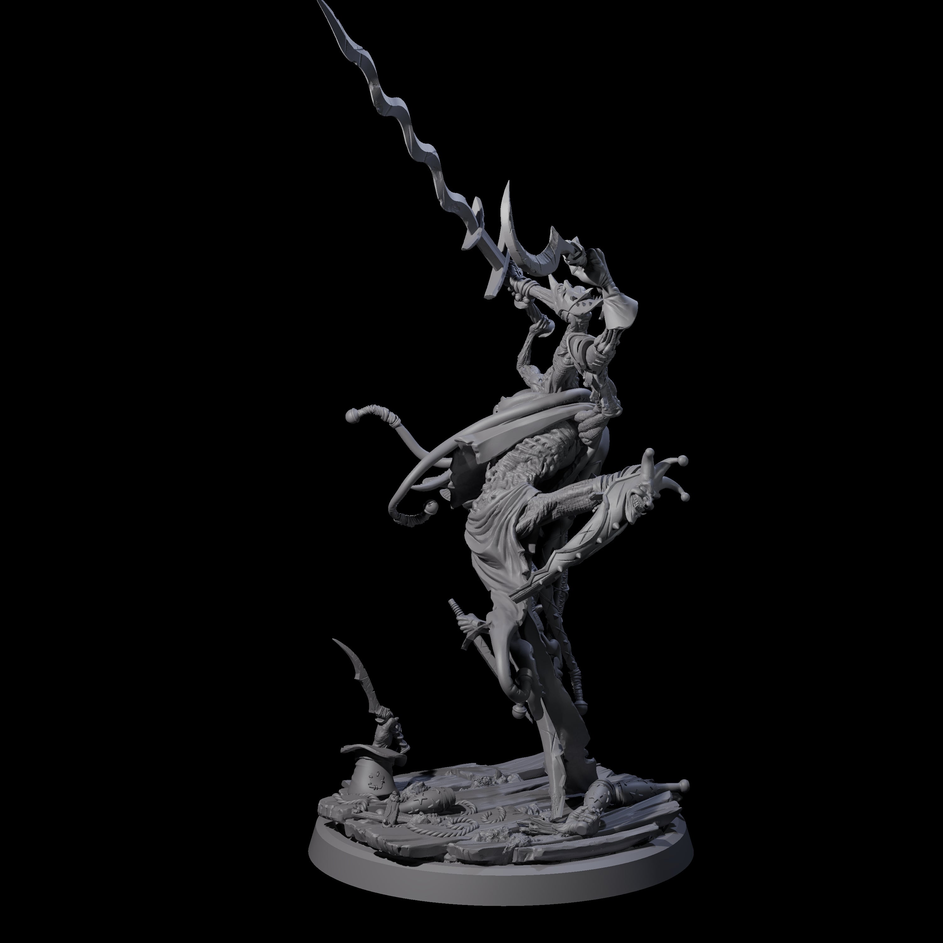 Spindly Marilith Assassin A Miniature for Dungeons and Dragons, Pathfinder or other TTRPGs