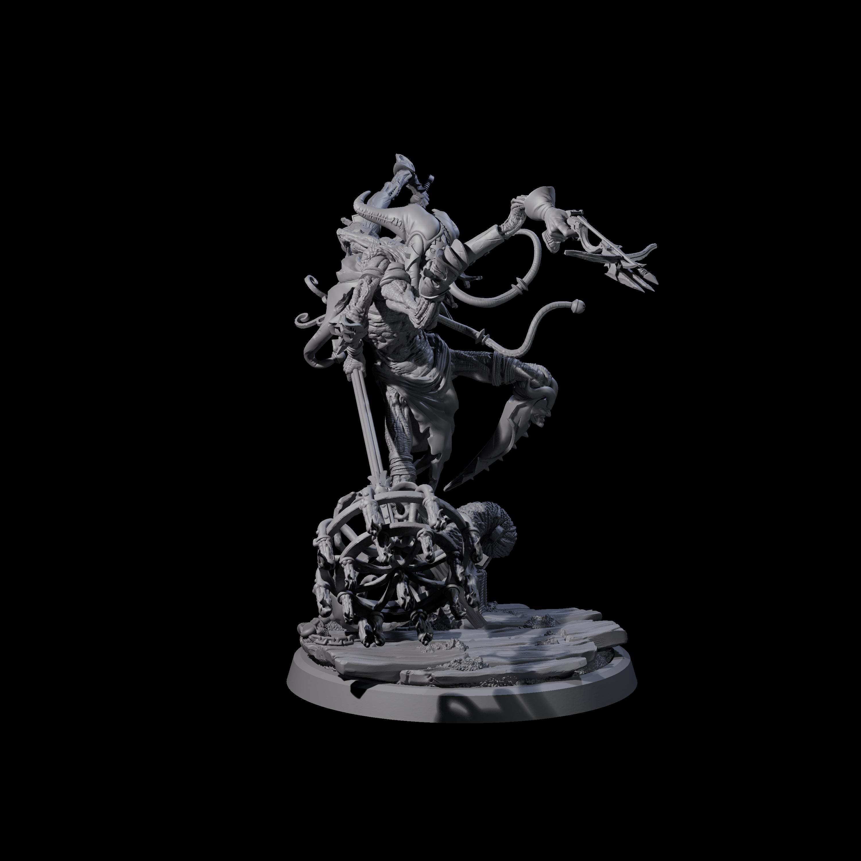 Spindly Marilith Assassin B Miniature for Dungeons and Dragons, Pathfinder or other TTRPGs