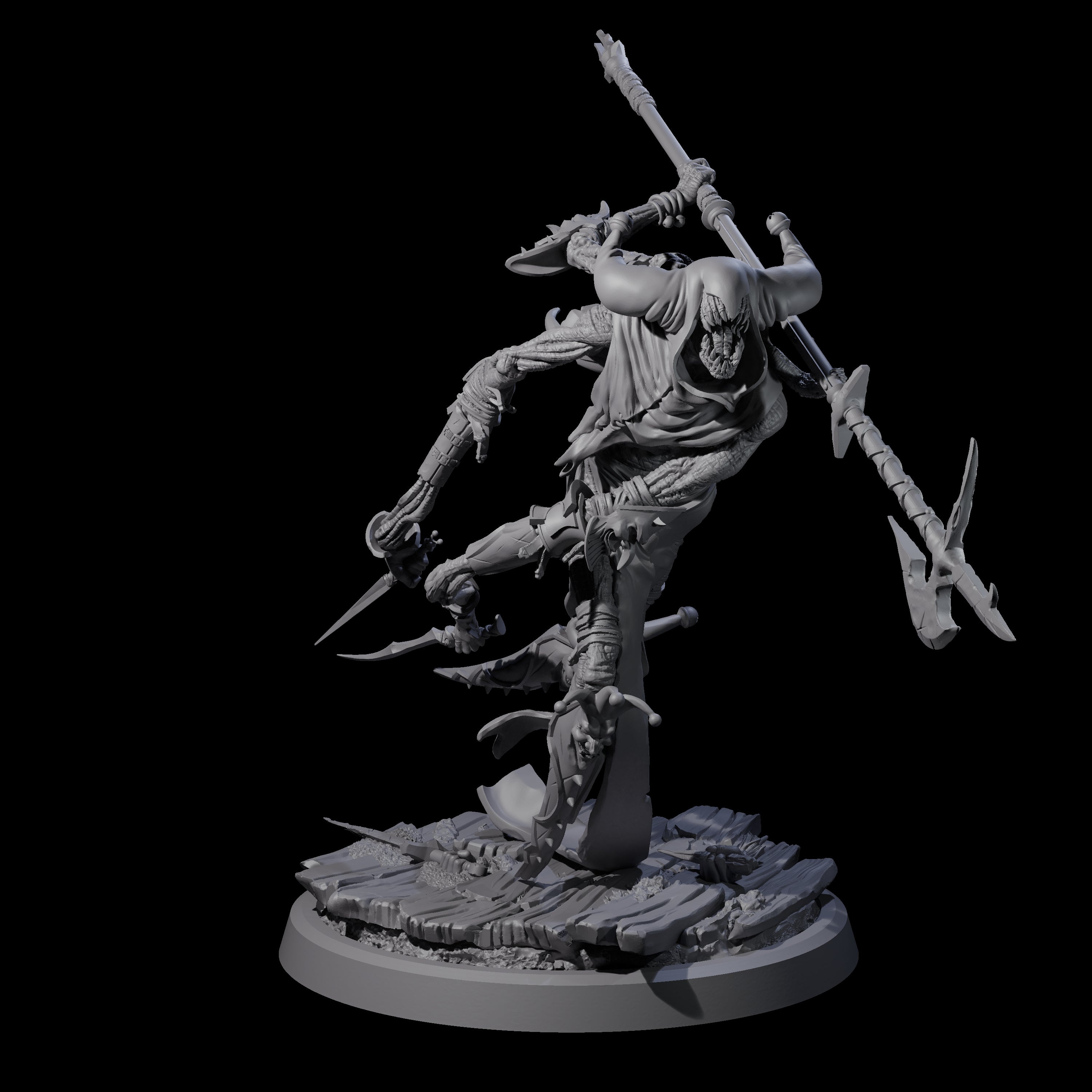 Spindly Marilith Assassin C Miniature for Dungeons and Dragons, Pathfinder or other TTRPGs