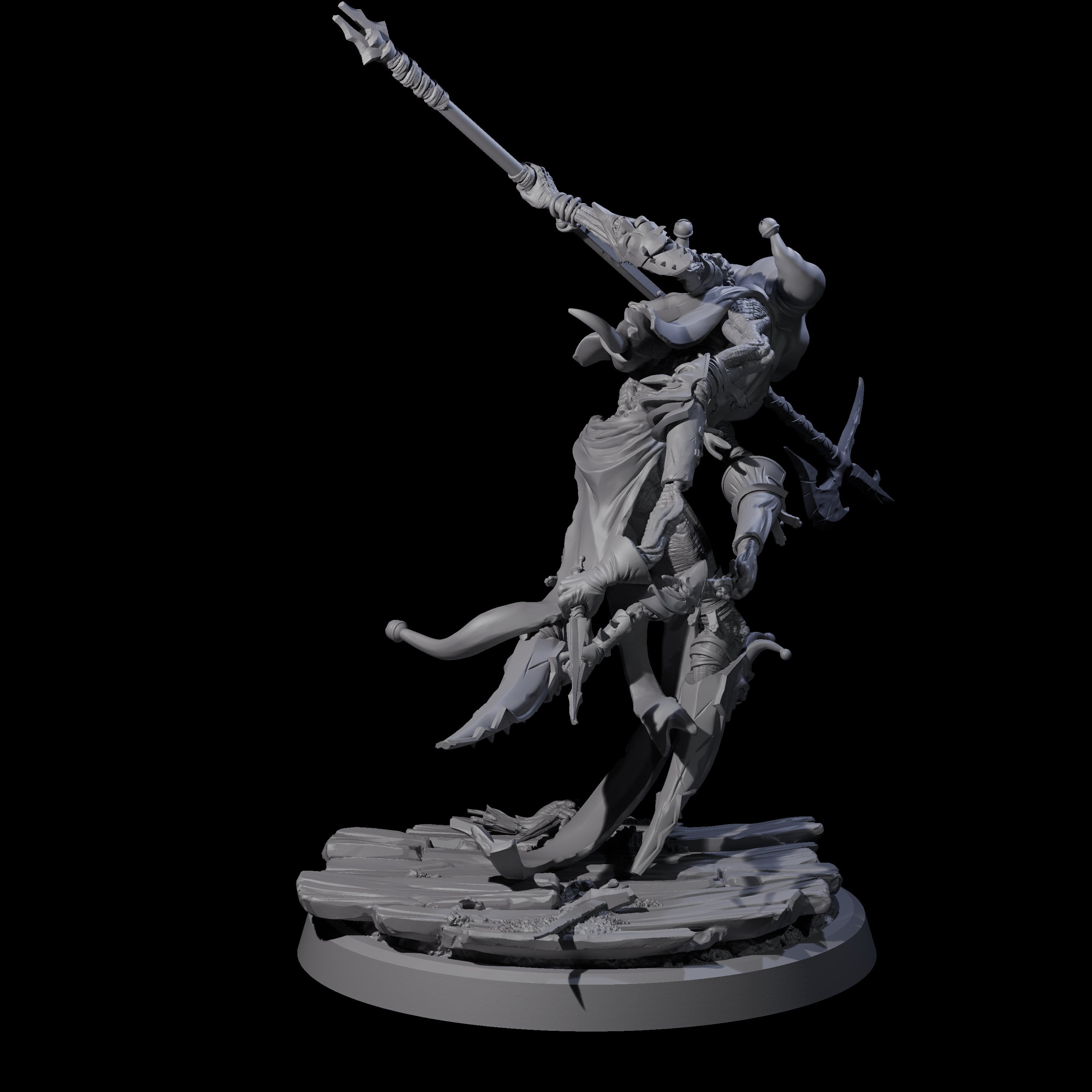 Spindly Marilith Assassin C Miniature for Dungeons and Dragons, Pathfinder or other TTRPGs