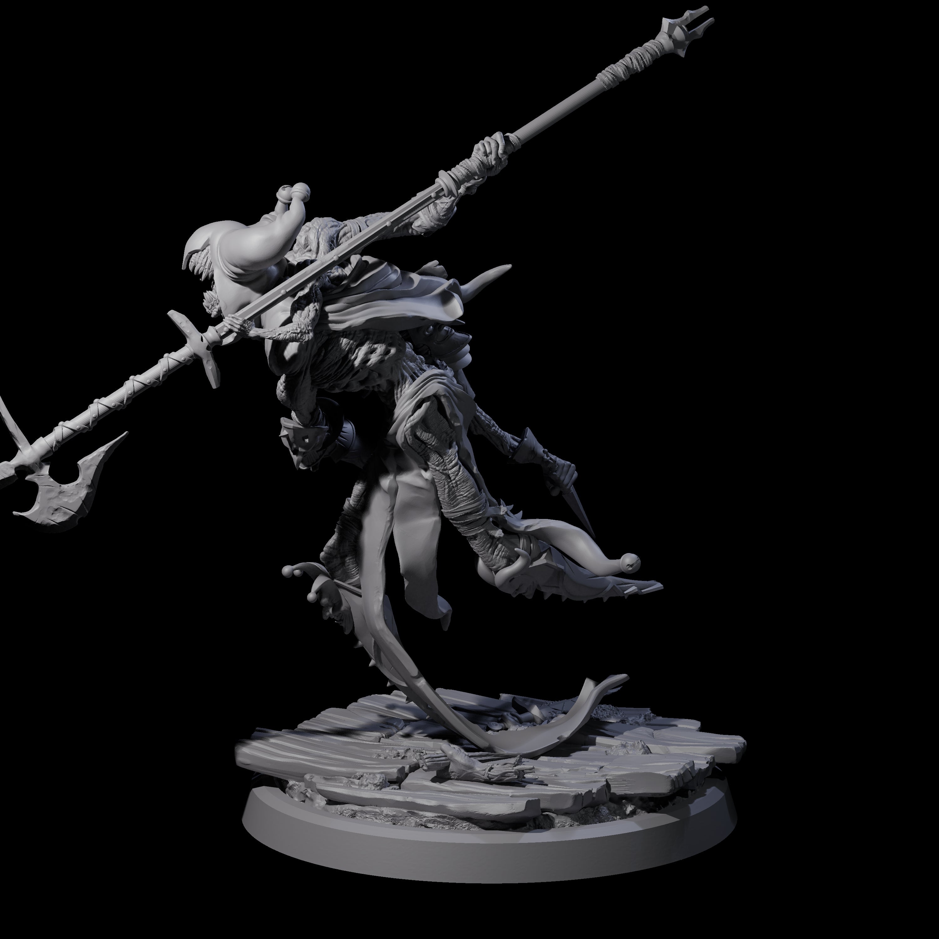 Spindly Marilith Assassin C Miniature for Dungeons and Dragons, Pathfinder or other TTRPGs