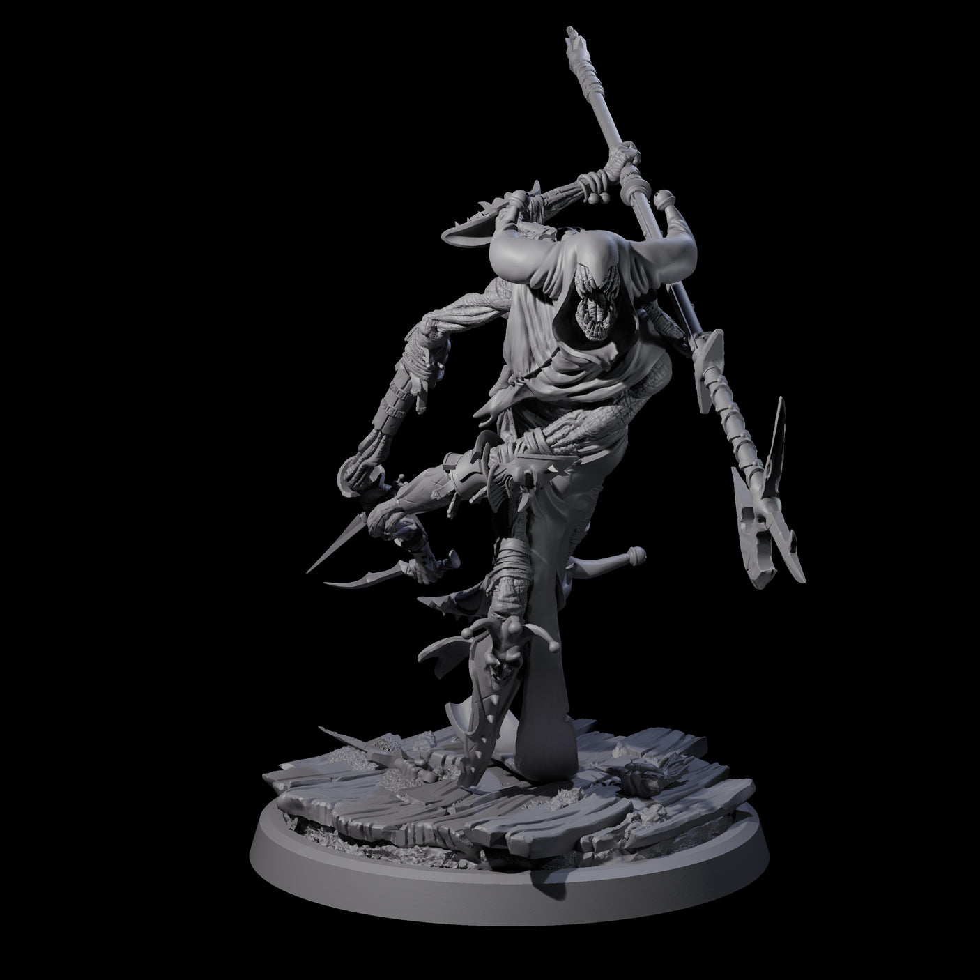 Spindly Marilith Assassin C Miniature for Dungeons and Dragons, Pathfinder or other TTRPGs