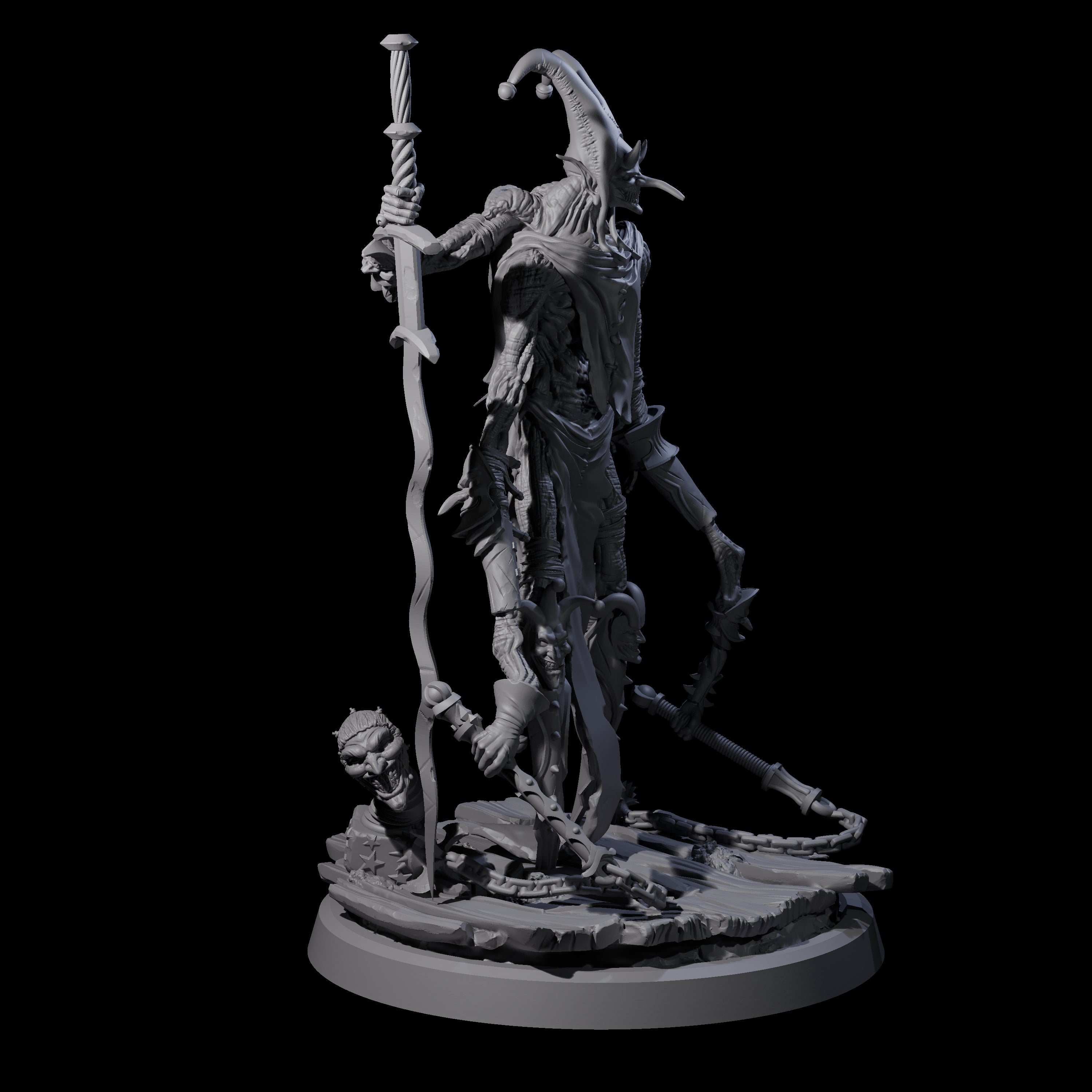 Spindly Marilith Assassin D Miniature for Dungeons and Dragons, Pathfinder or other TTRPGs