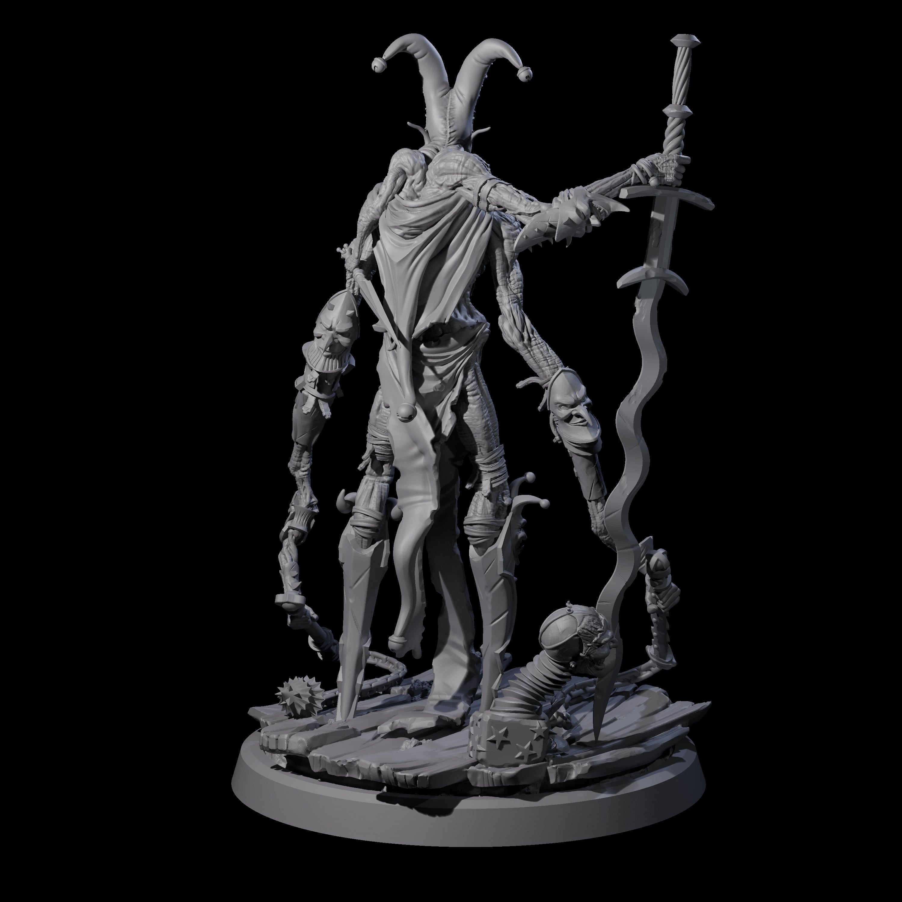 Spindly Marilith Assassin D Miniature for Dungeons and Dragons, Pathfinder or other TTRPGs