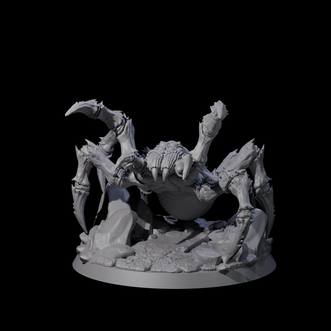 Spinning Giant Spider B Miniature for Dungeons and Dragons, Pathfinder or other TTRPGs