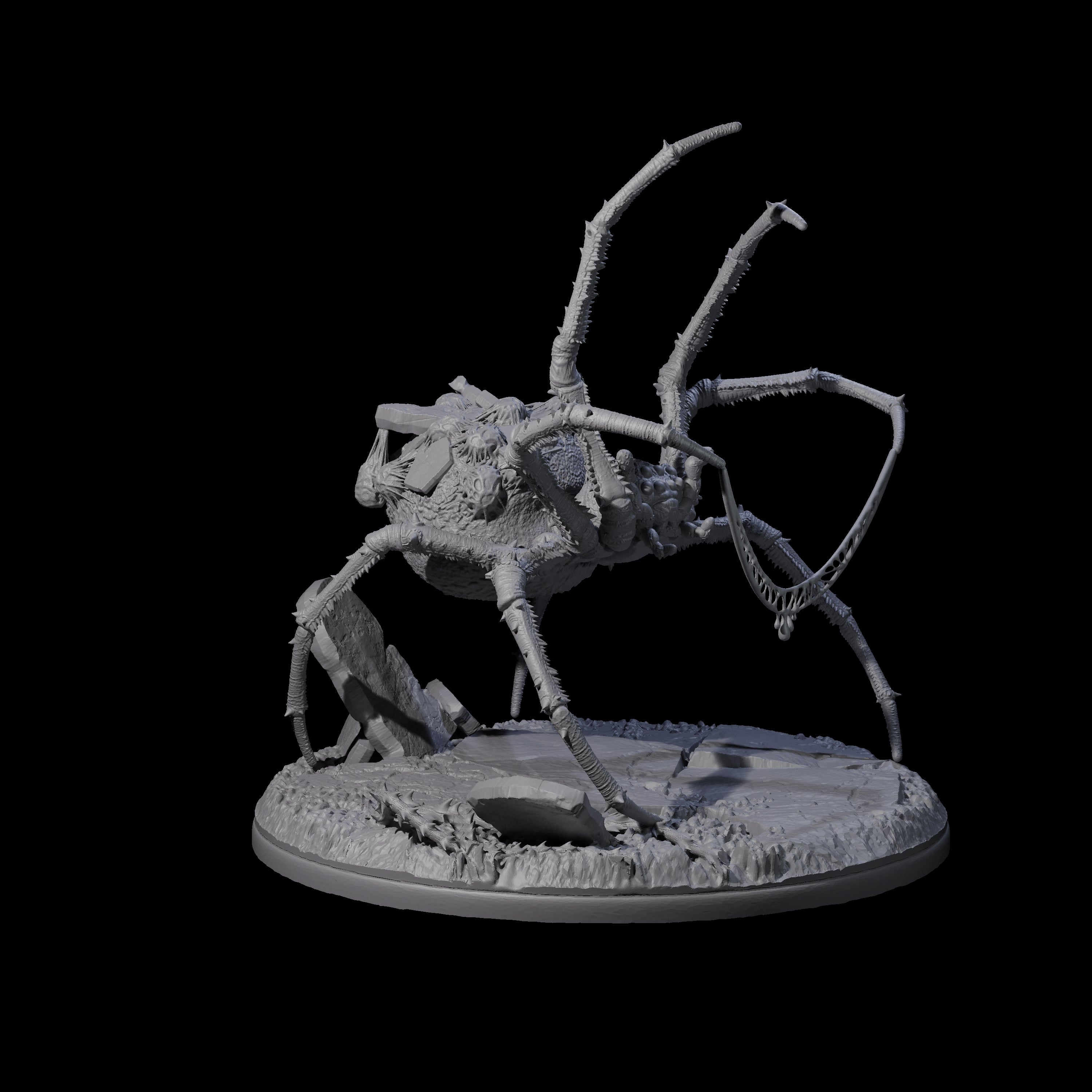 Spinning Web Cave Spider A Miniature for Dungeons and Dragons, Pathfinder or other TTRPGs