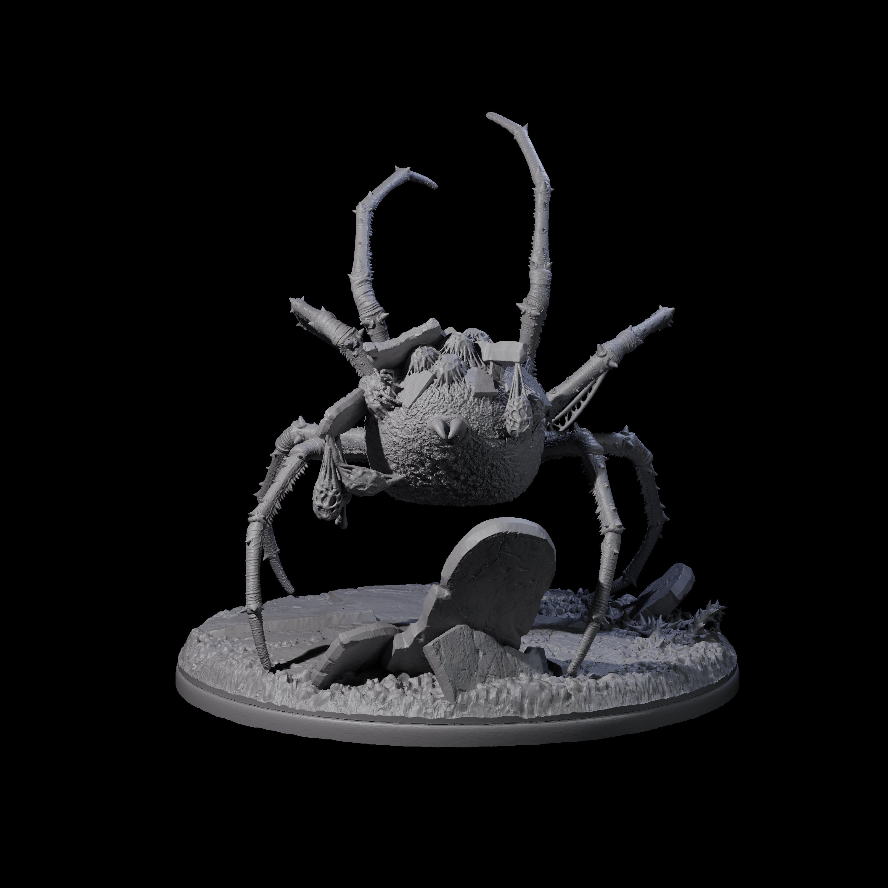 Spinning Web Cave Spider A Miniature for Dungeons and Dragons, Pathfinder or other TTRPGs