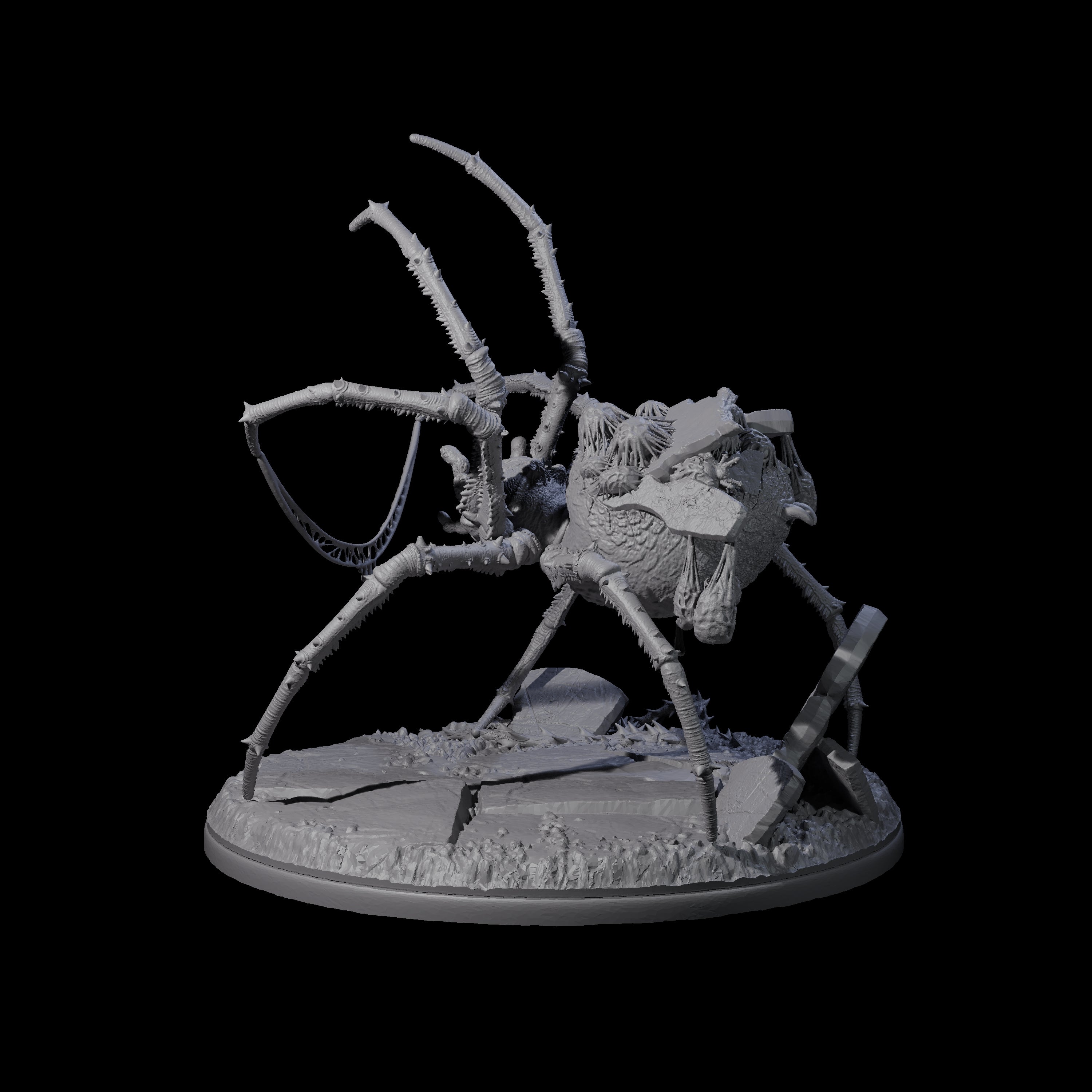 Spinning Web Cave Spider A Miniature for Dungeons and Dragons, Pathfinder or other TTRPGs