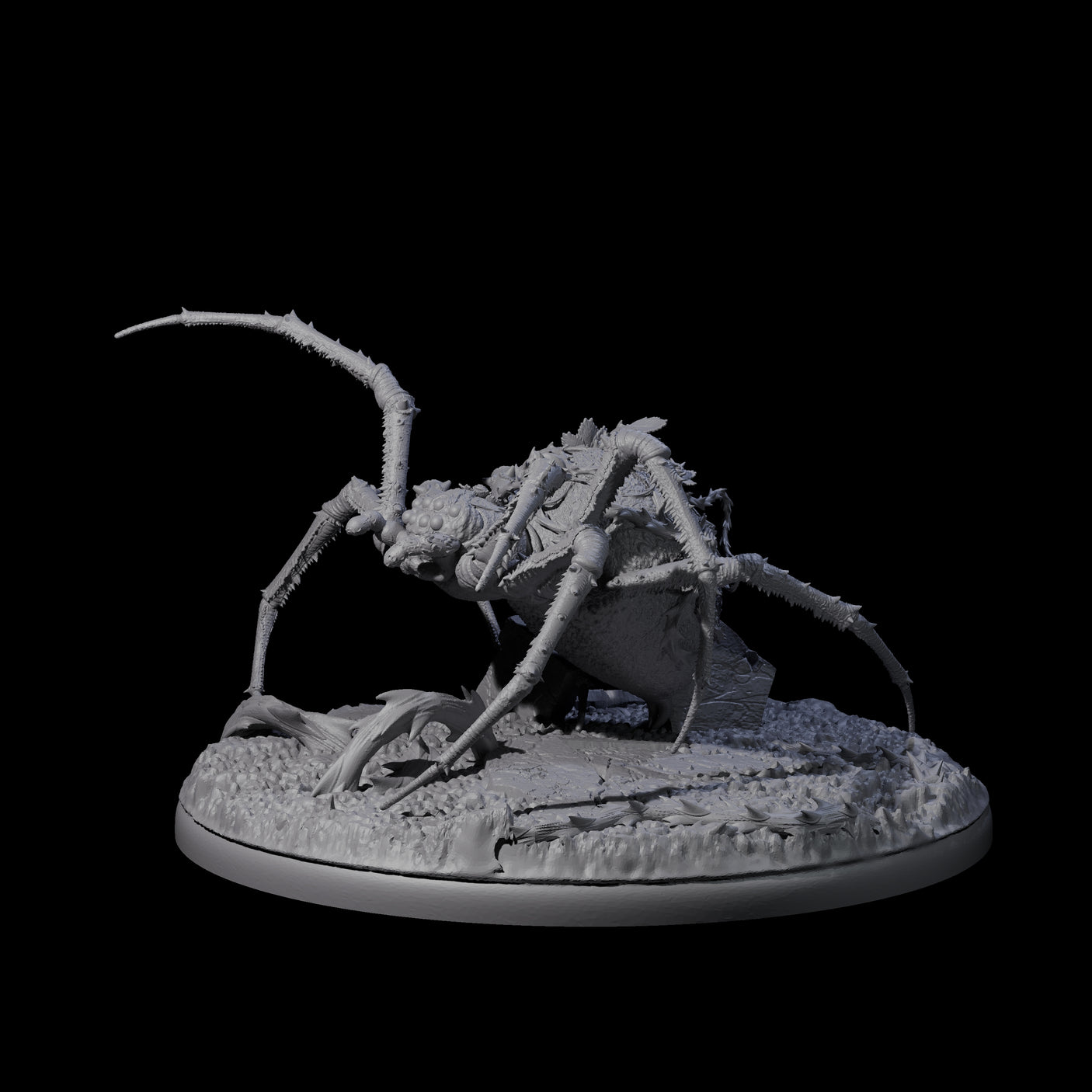 Spinning Web Cave Spider B Miniature for Dungeons and Dragons, Pathfinder or other TTRPGs