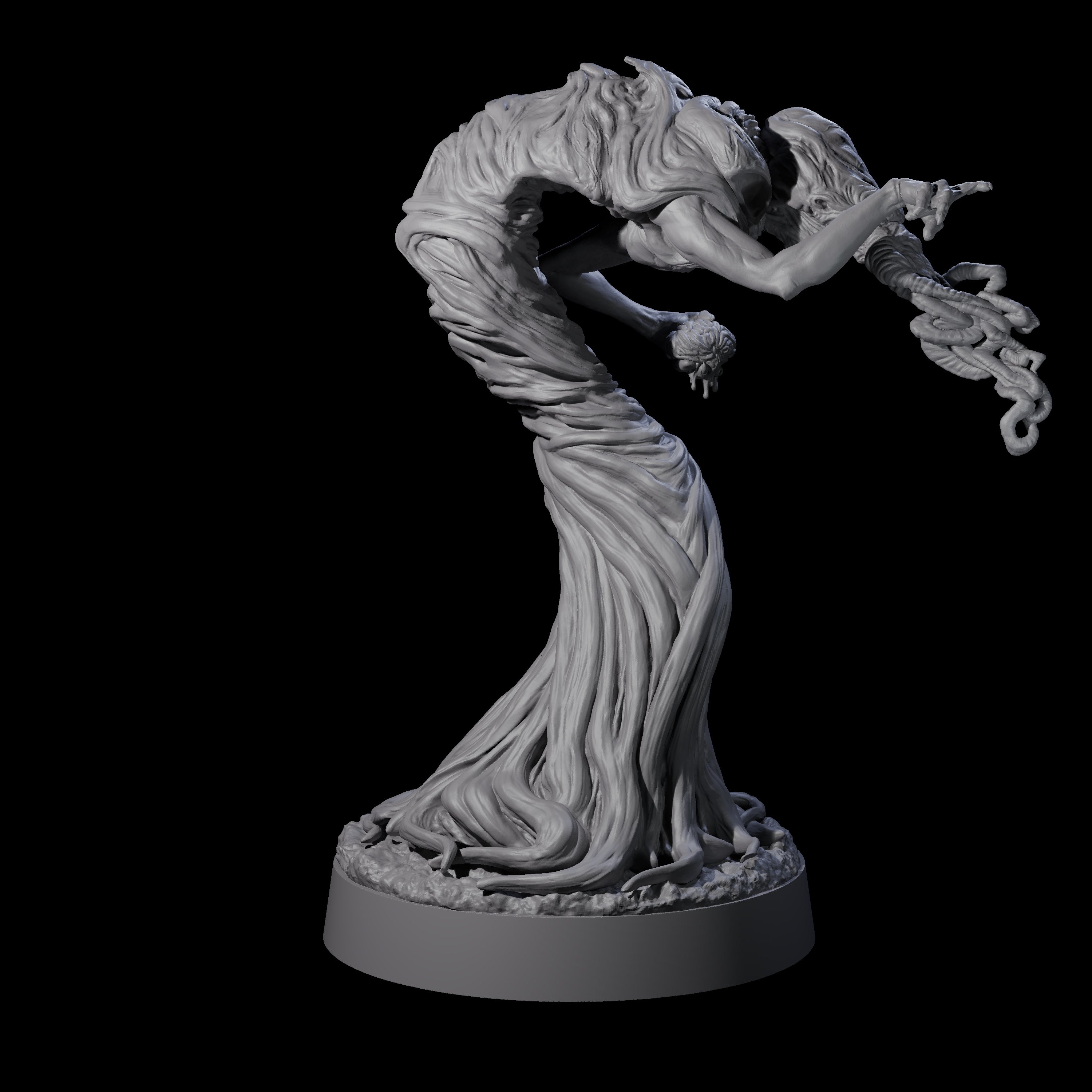 Spiny Mind Flayer B Miniature for Dungeons and Dragons, Pathfinder or other TTRPGs