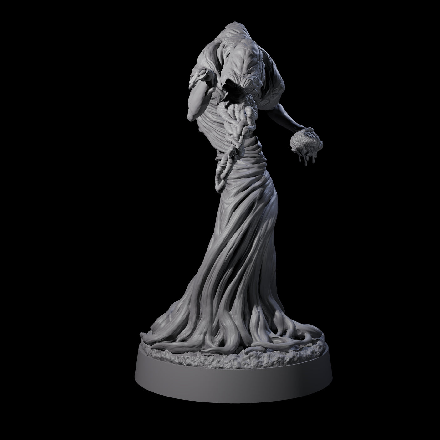 Spiny Mind Flayer B Miniature for Dungeons and Dragons, Pathfinder or other TTRPGs