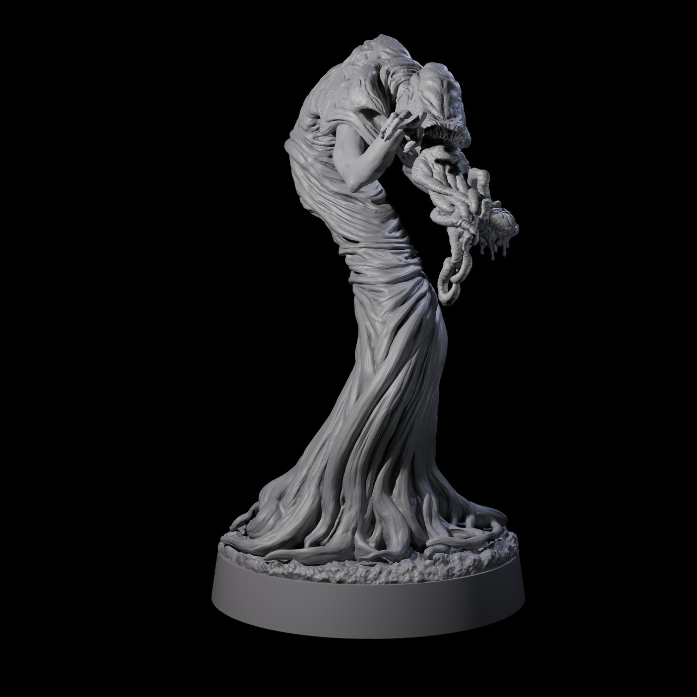 Spiny Mind Flayer B Miniature for Dungeons and Dragons, Pathfinder or other TTRPGs