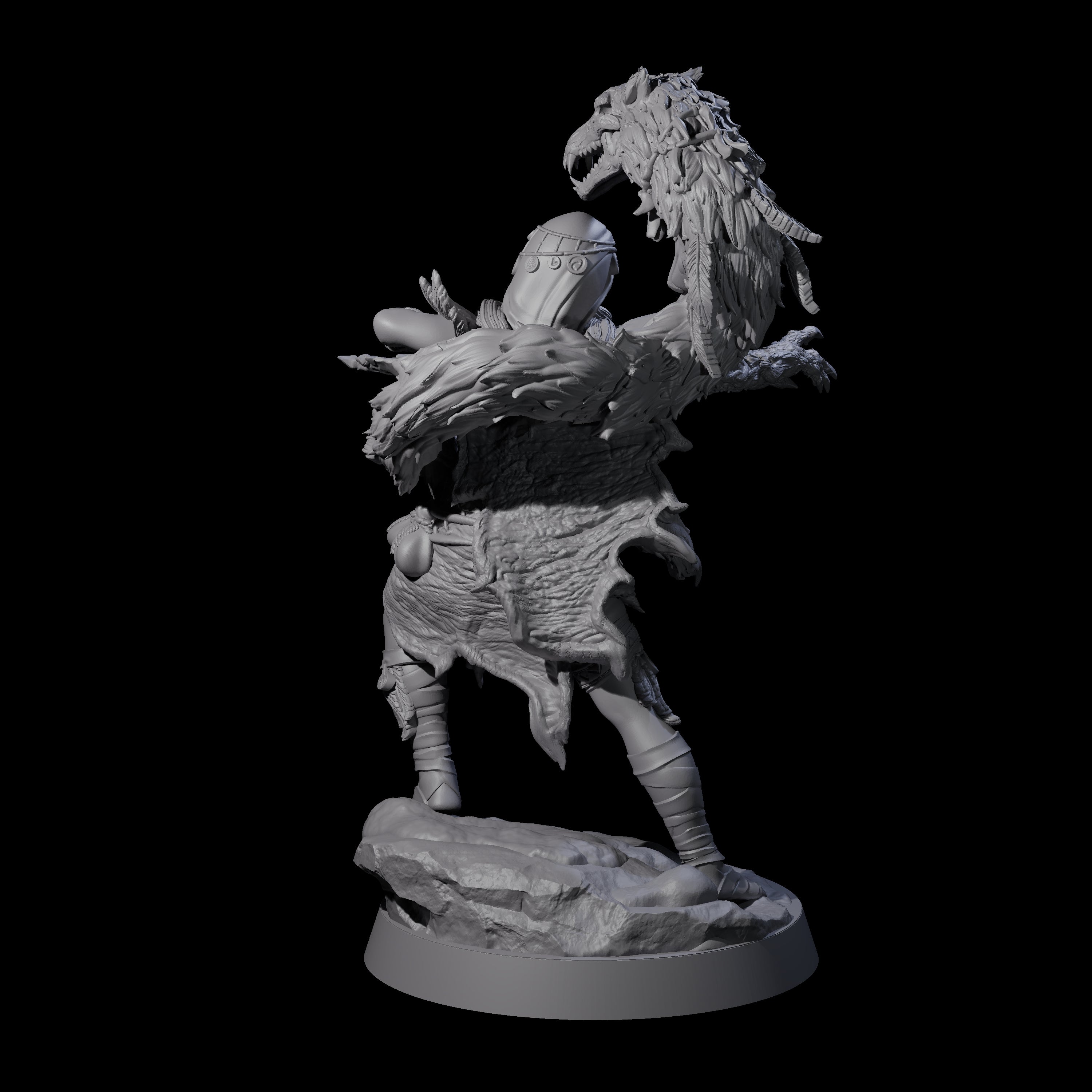 Spirit Master Werewolf Hybrid Miniature for Dungeons and Dragons, Pathfinder or other TTRPGs