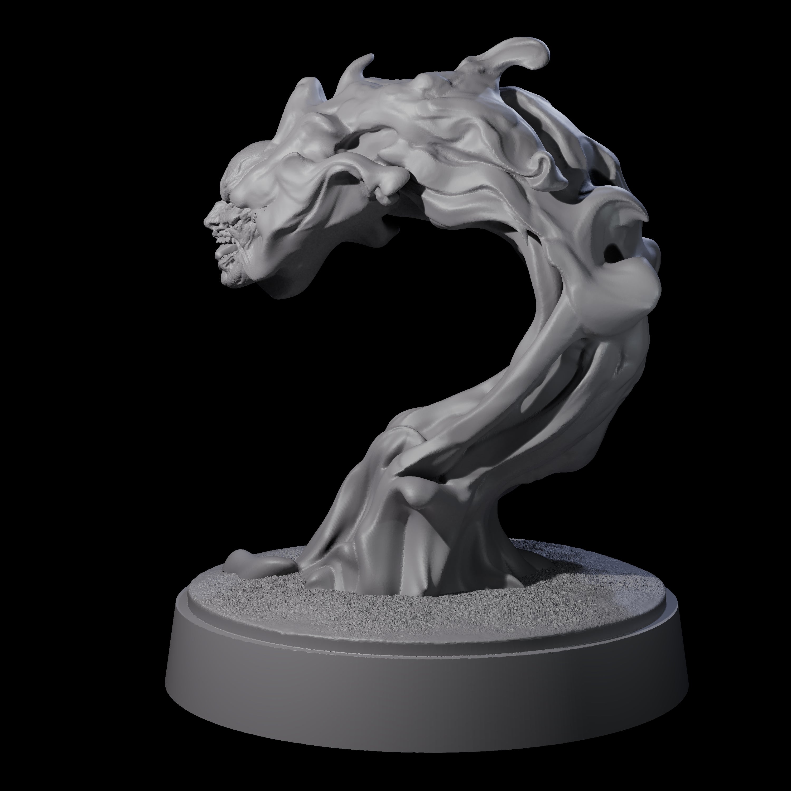 Spitting Flaming Skull A Miniature for Dungeons and Dragons, Pathfinder or other TTRPGs